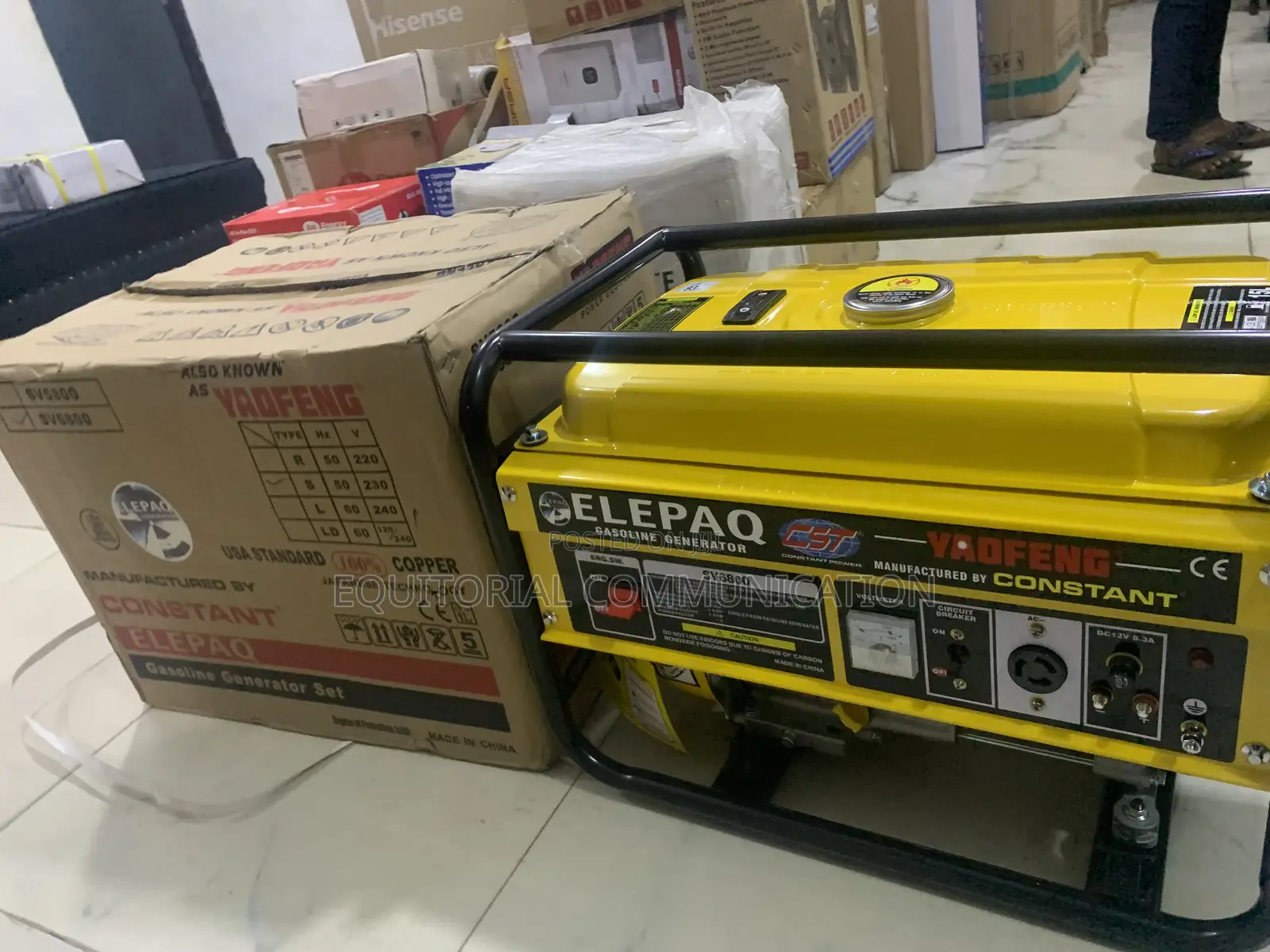 4500W Petrol Power Solution by Elepaq 4.5kw SV6800