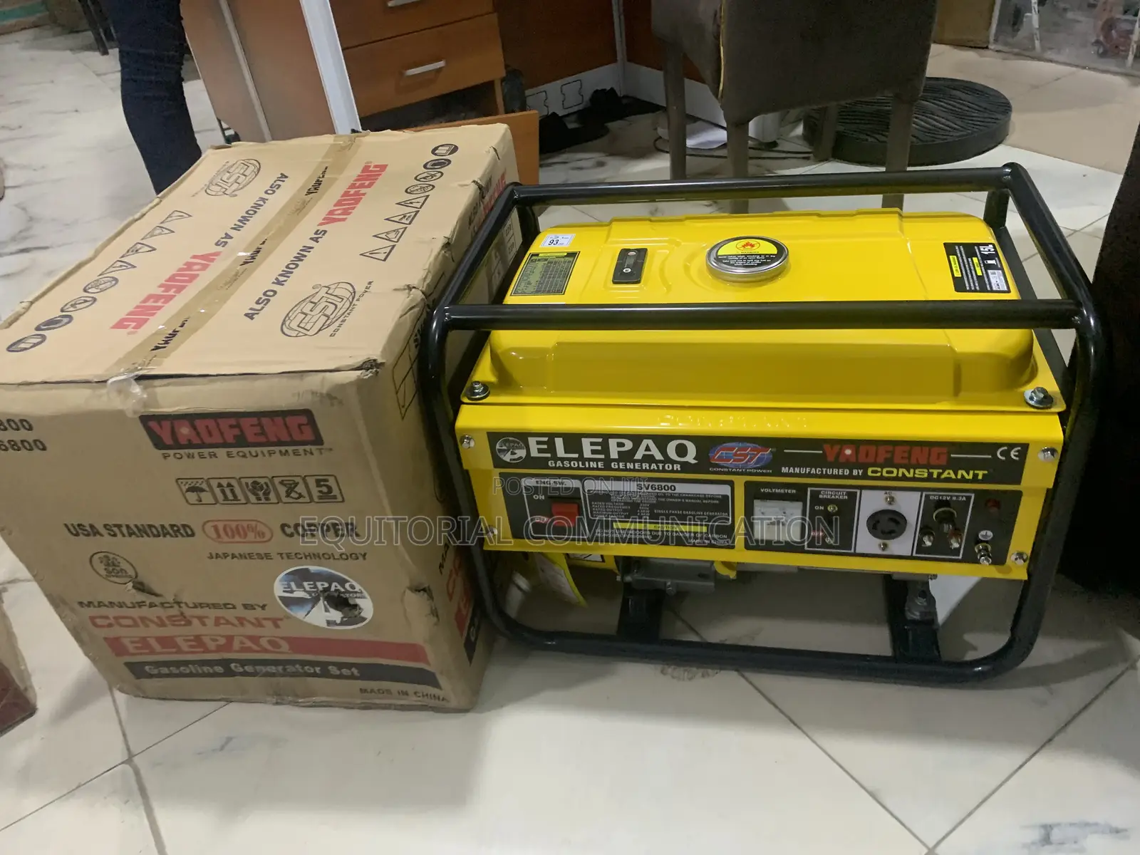 Elepaq 4.5kW Petrol Generator for Commercial Use