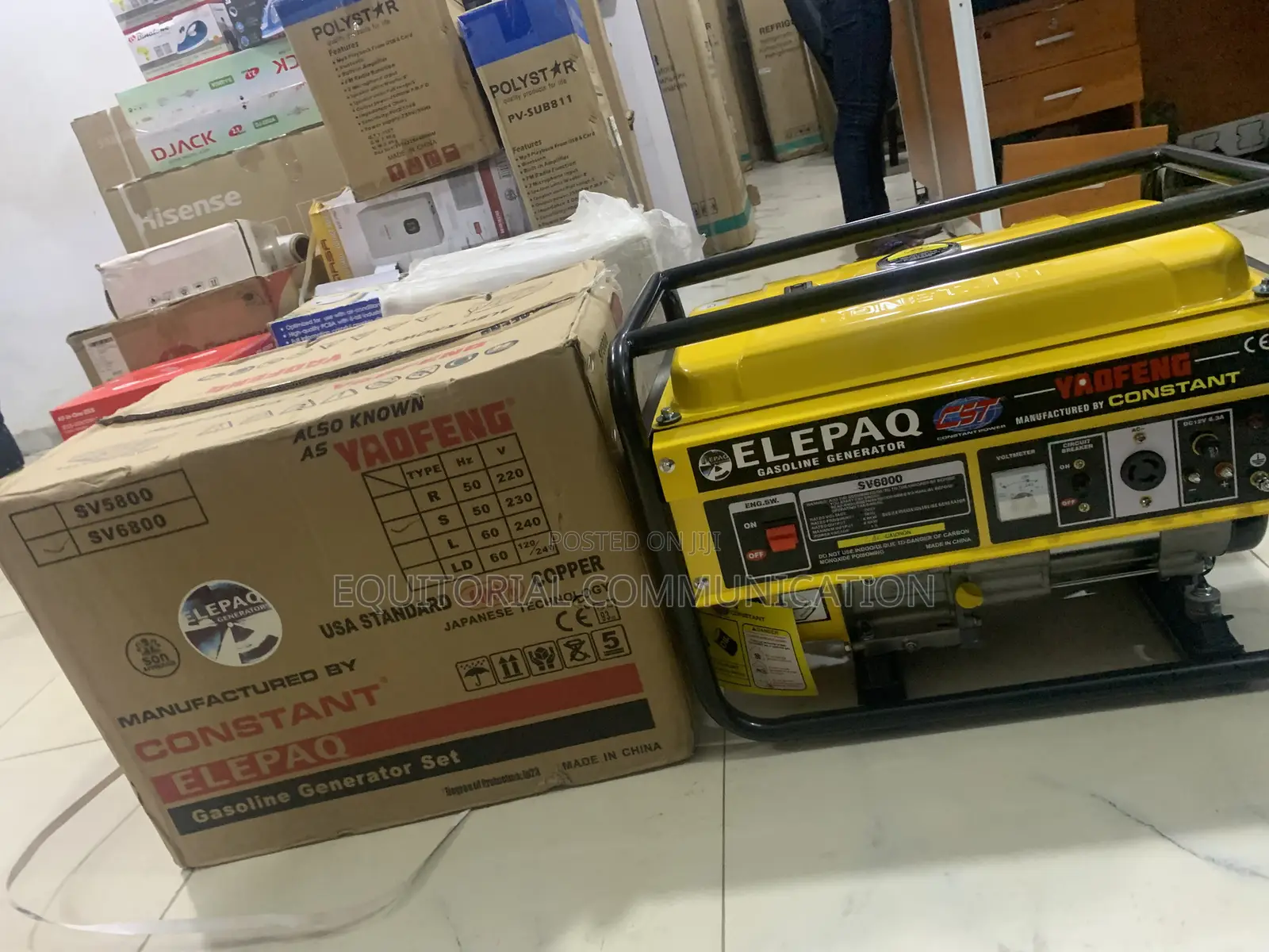 Elepaq 4.5kW Petrol Generator for Commercial Use