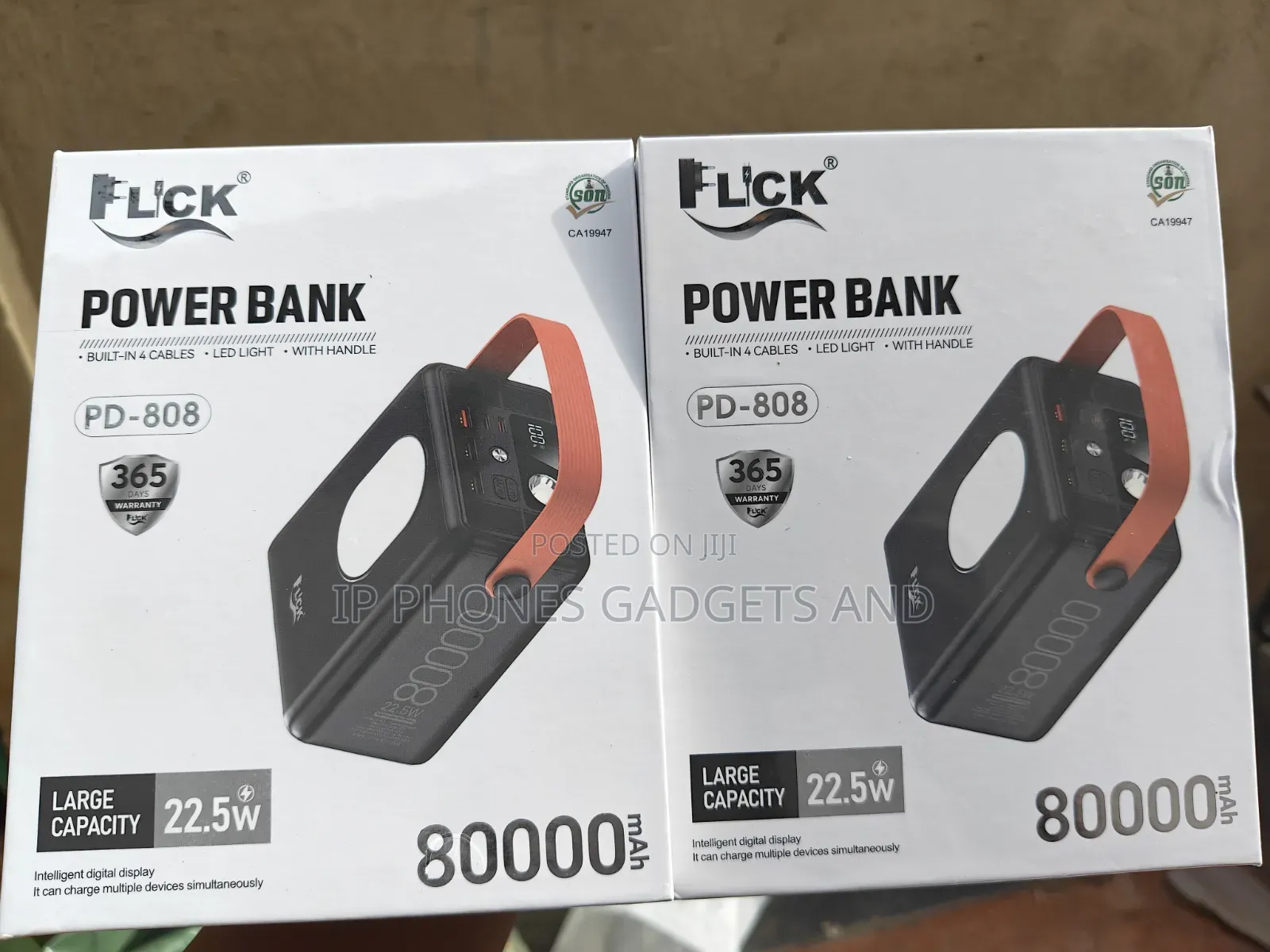 Flick 80,000Mah PD 808