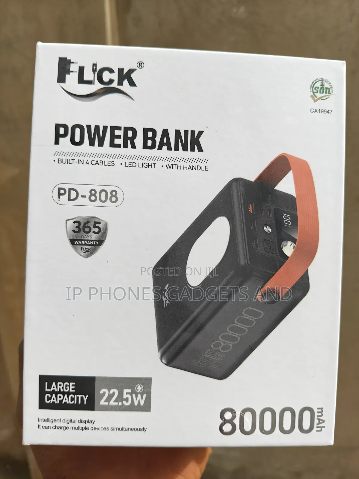 Flick 80,000Mah PD 808