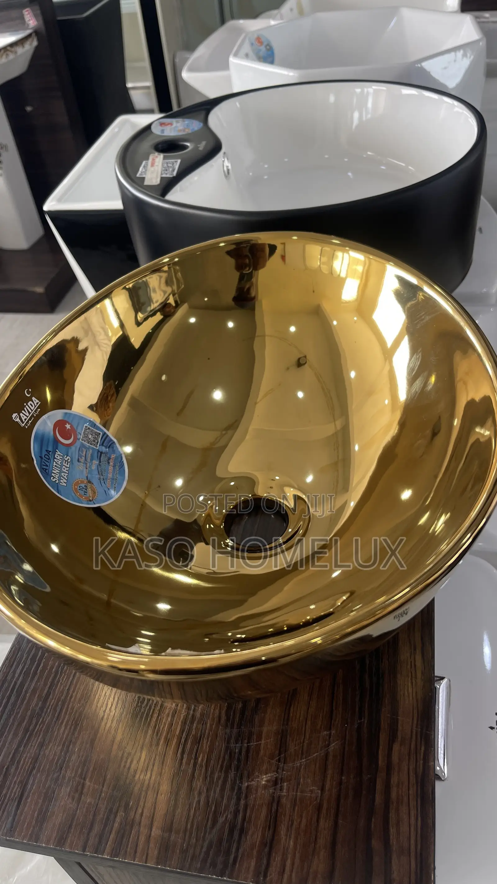 Gold Color Countertop Basin