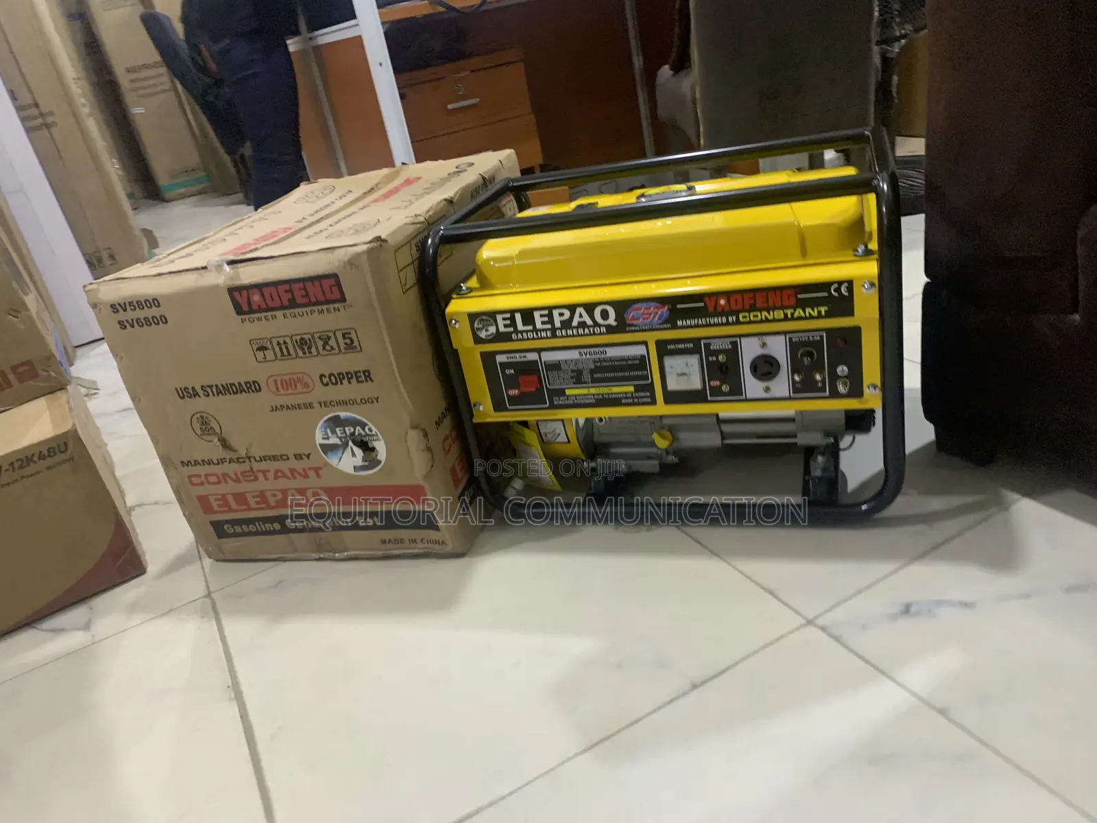 Elepaq SV6800 4.5kw Generator for Home Appliances