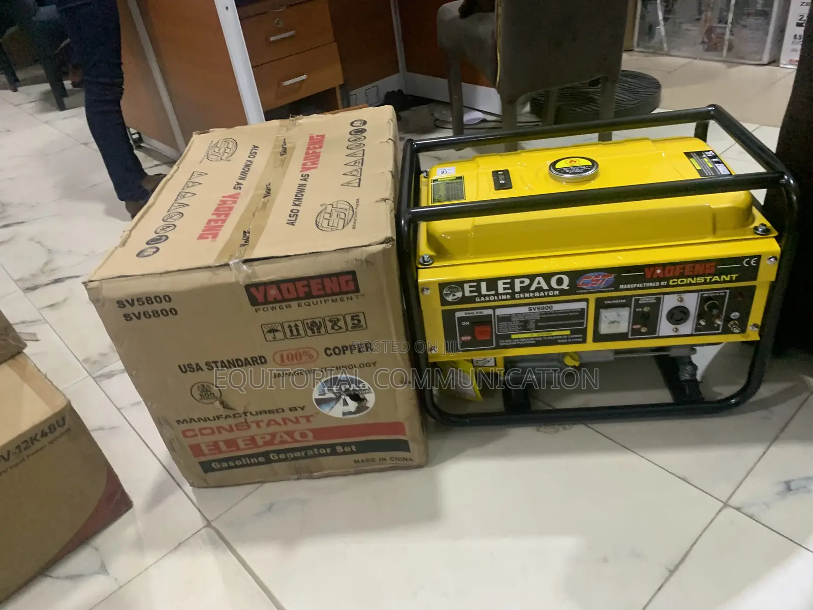 Elepaq SV6800 4.5kw Generator for Home Appliances
