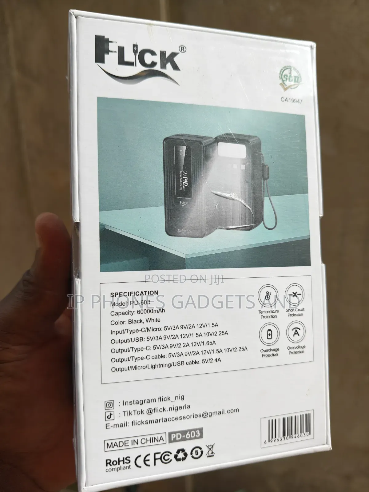 Flick 60000mah Power Bank