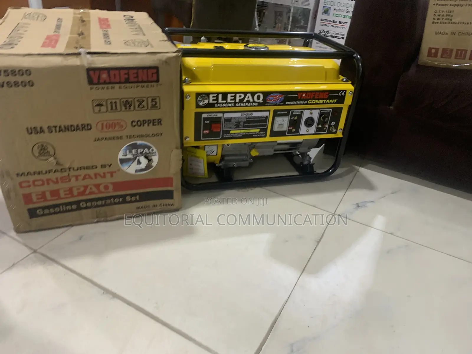 Elepaq SV6800 4.5kw 240V Petrol Power Generator