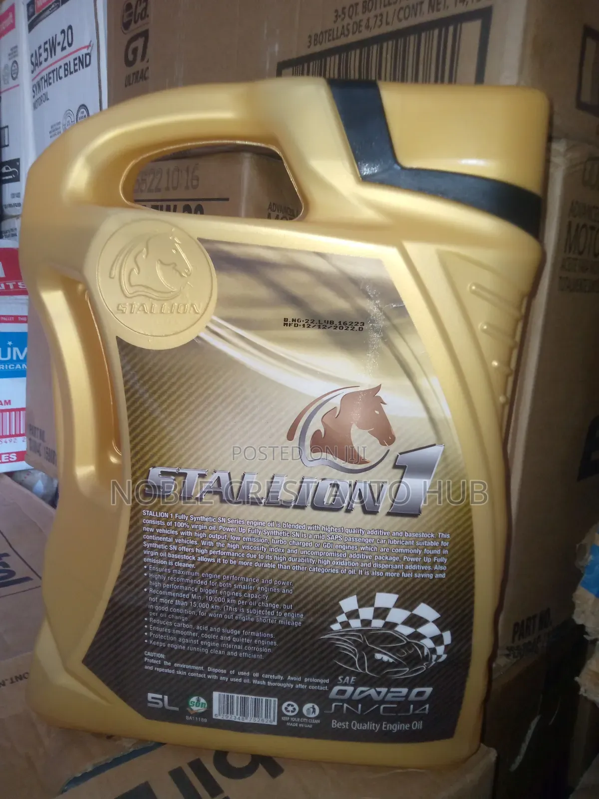 Stallion 1 Engine Oil 0w-20 5L