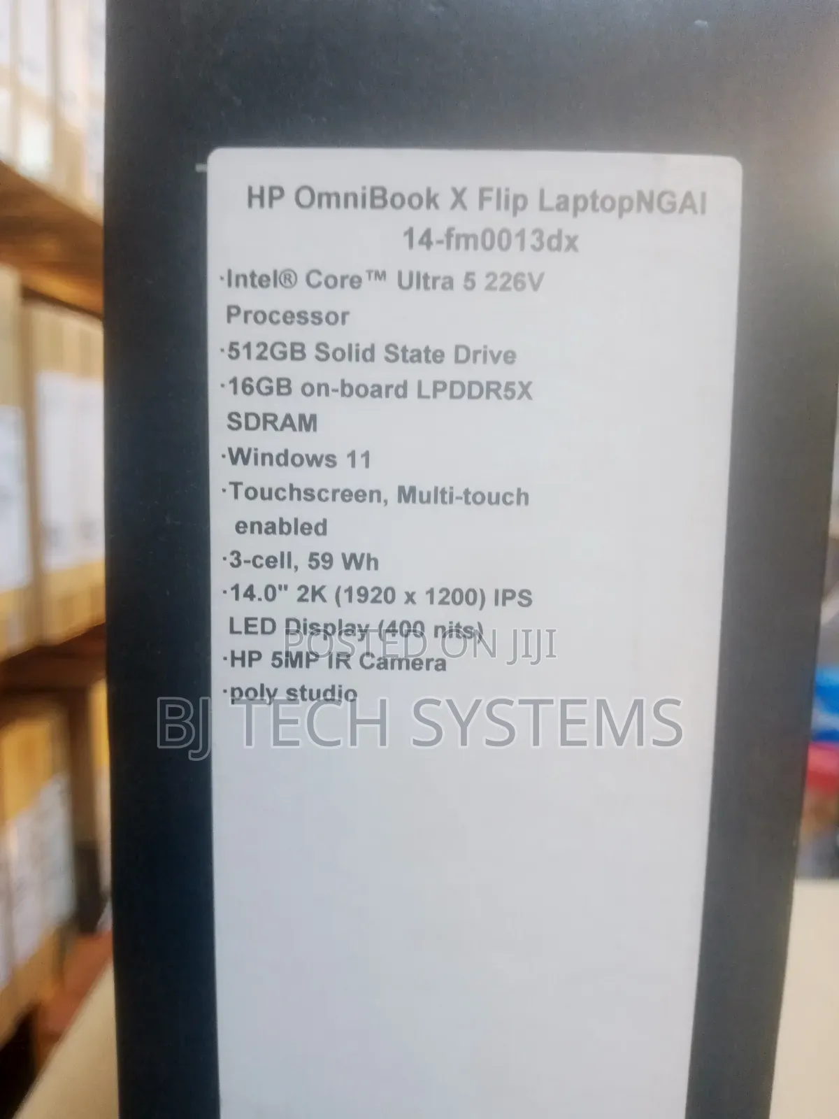 New Laptop HP OmniBook X Flip 14" 16GB Intel Core Ultra 5 SSD 512GB