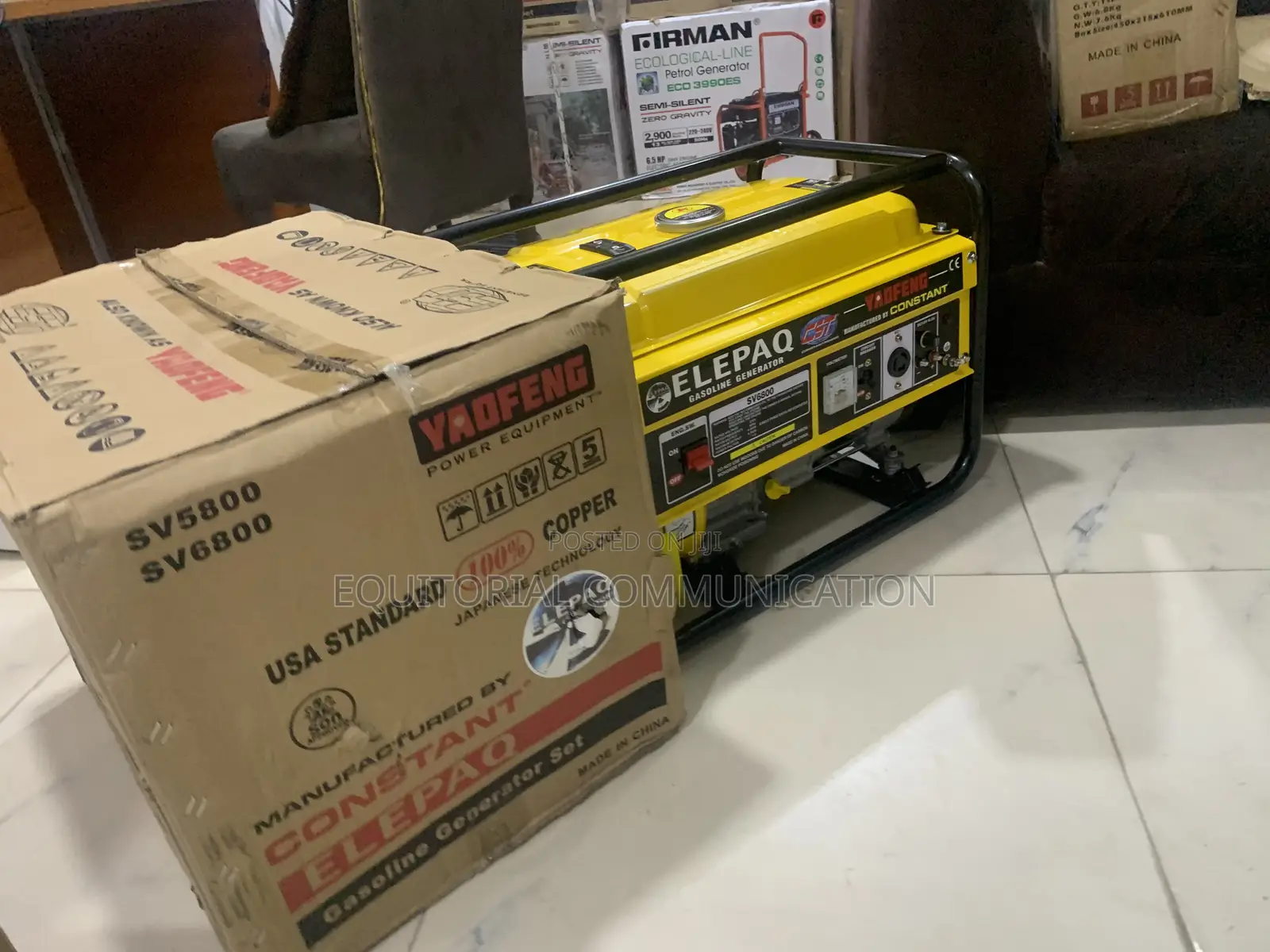 240V 4500W 4.5kw Petrol Generator – Elepaq SV6800