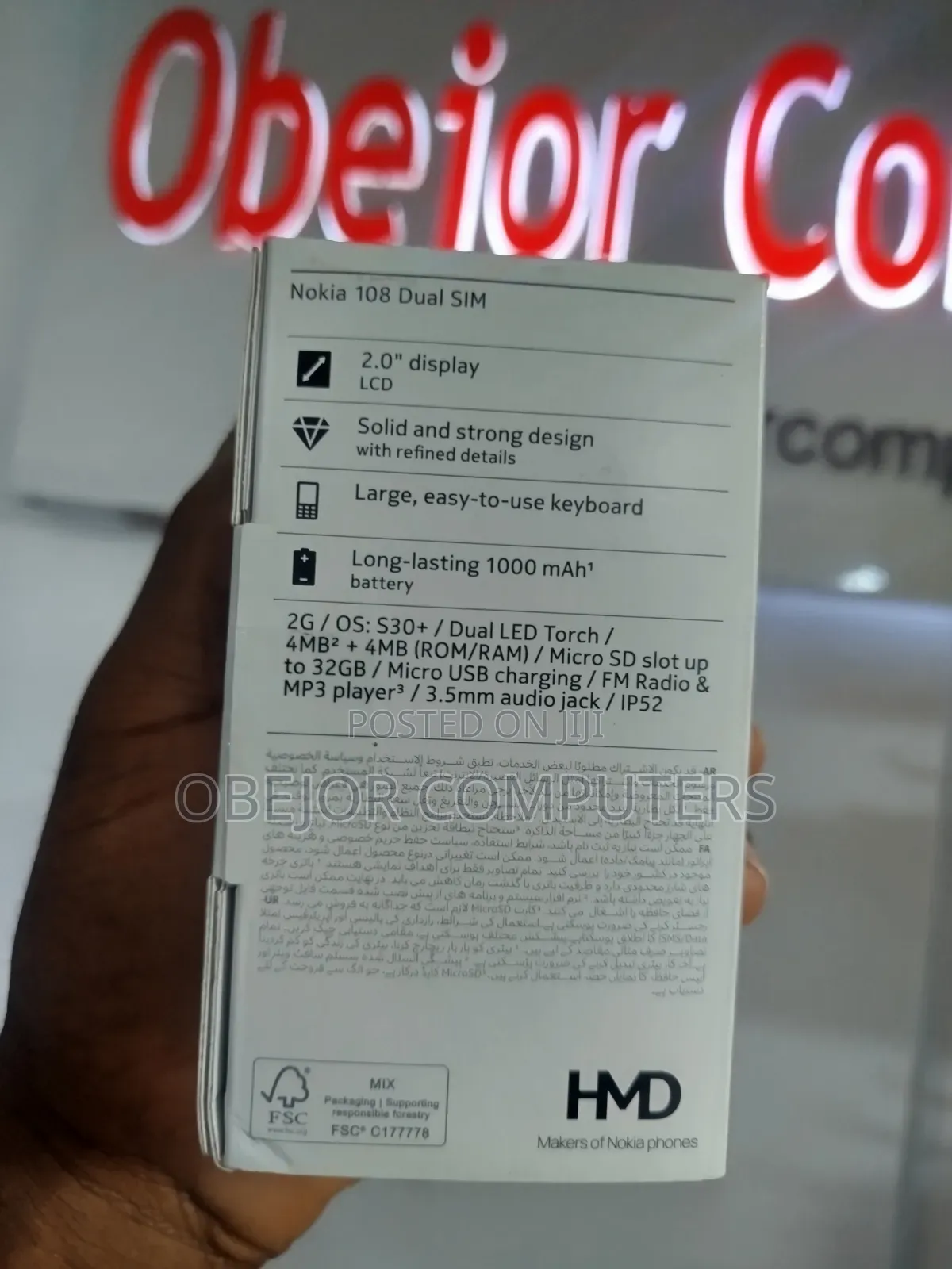 New Nokia 108 Dual SIM Black