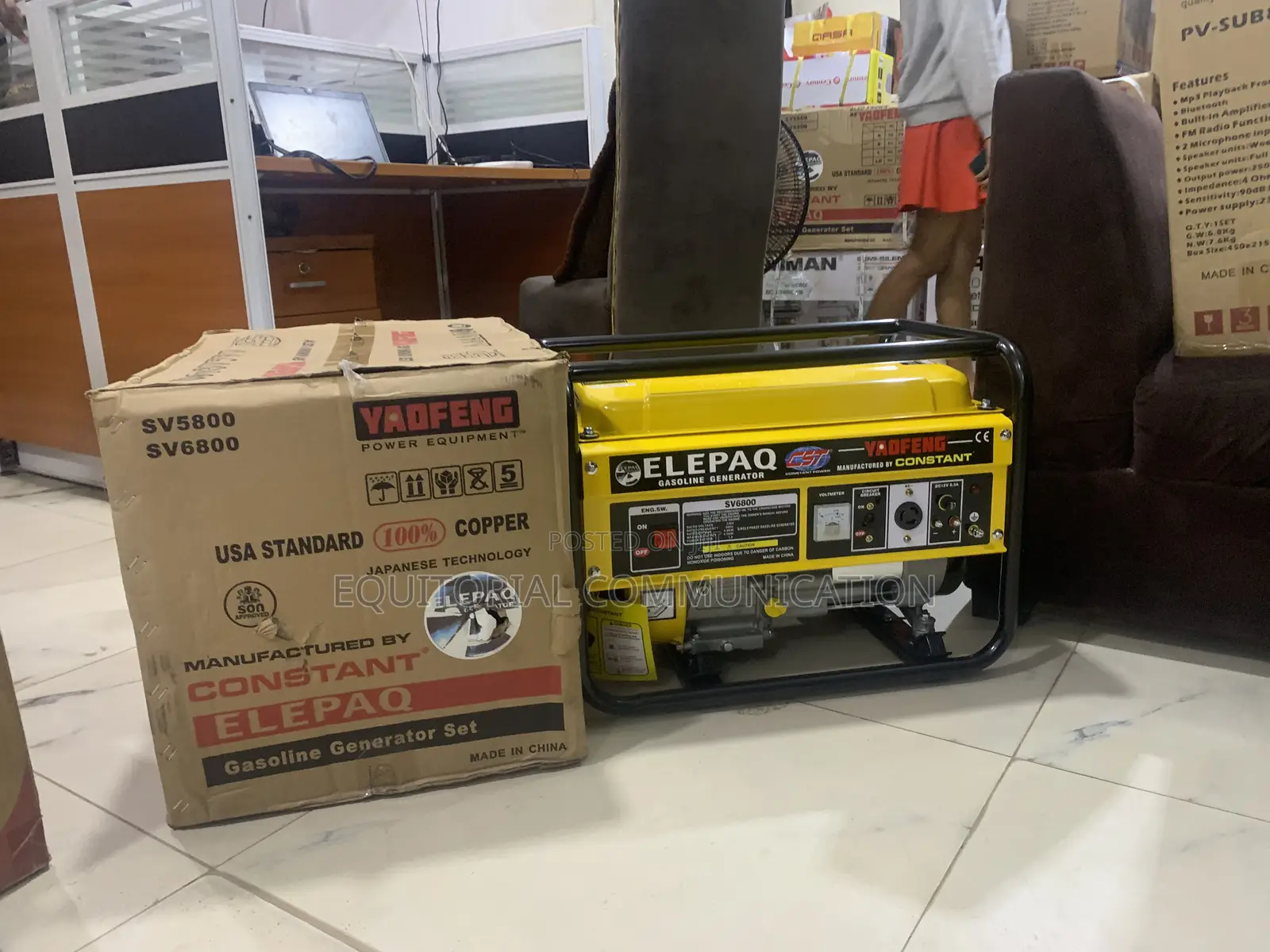 Elepaq SV6800 4500W 4.5kw Generator for Commercial Power