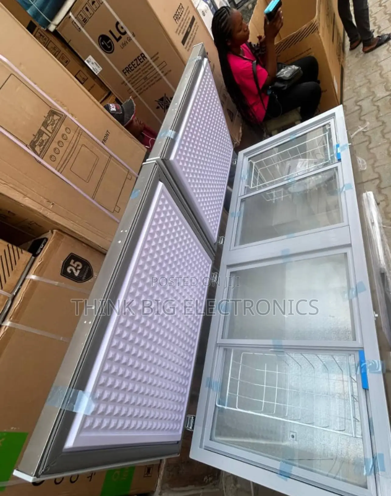Brand New Snowsea 600L Double Door Stainless Steel Chest Freezer