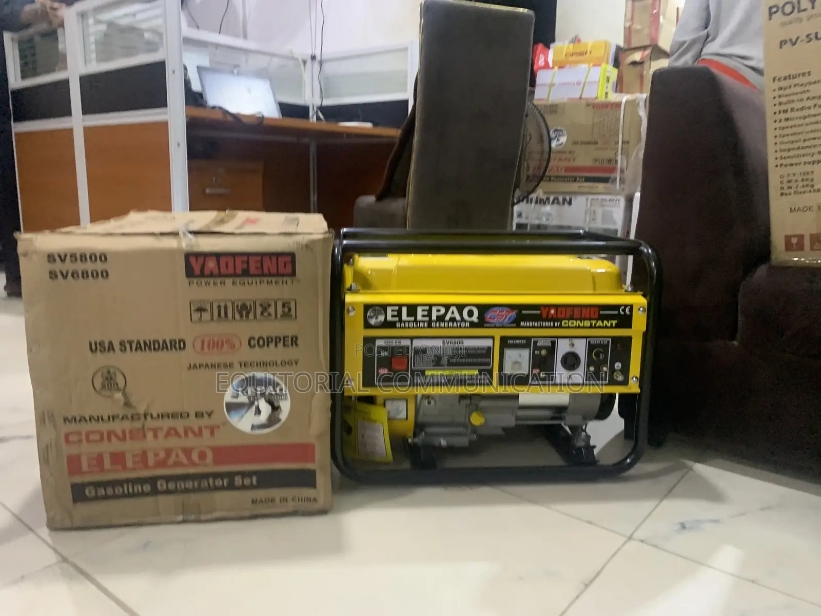 Reliable 4500W 4.5kw SV6800 Petrol Electricity Generator by Elepaq
