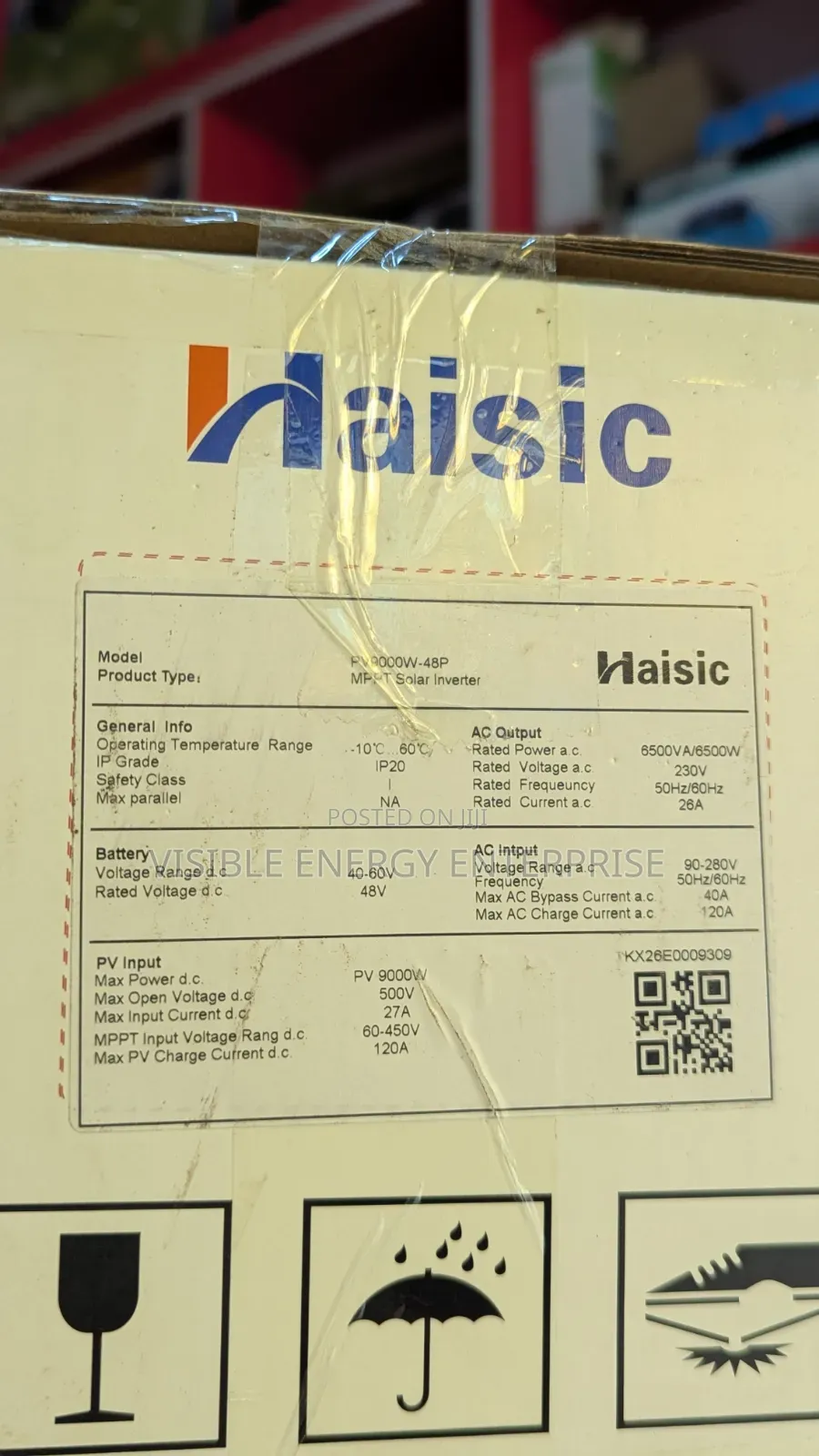 Haisic 6.5kW/8kVA Hybrid Inverter