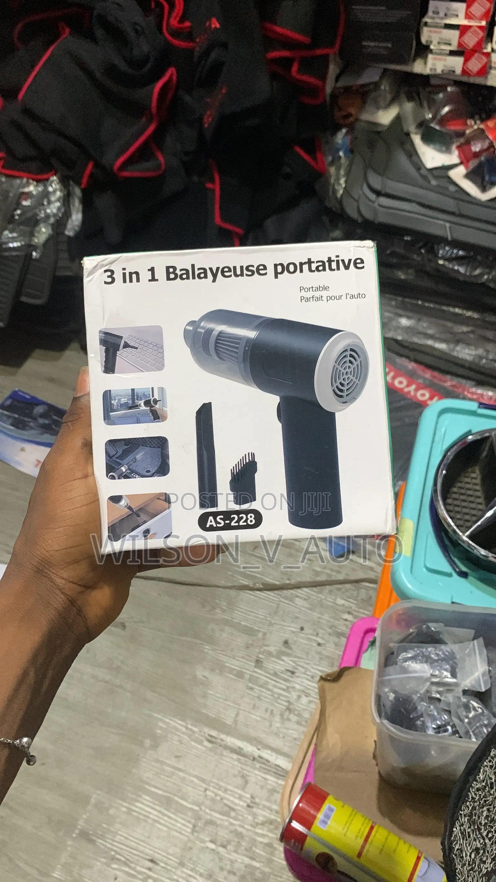 3-in-1 Wireless Car Vacuum Cleaner