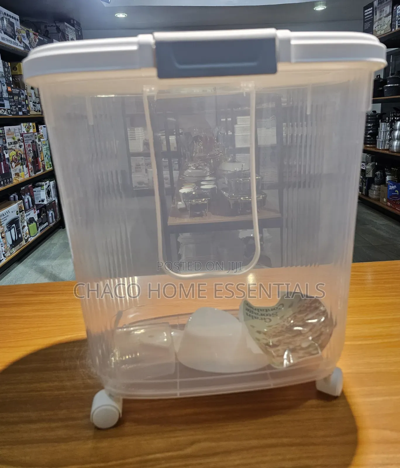 Airtight Grain Storage Container With Pull Handle Wheels (20,30,