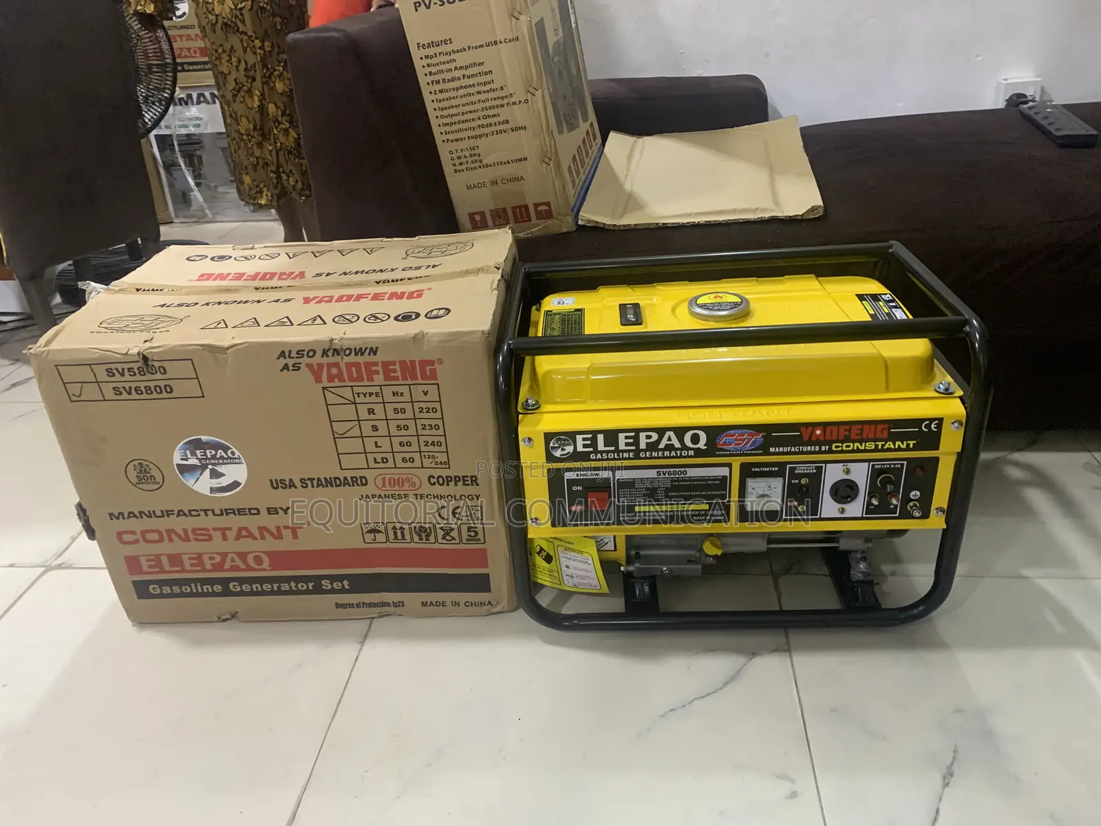 Elepaq SV6800 4500W 4.5kw Generator for Essential Power