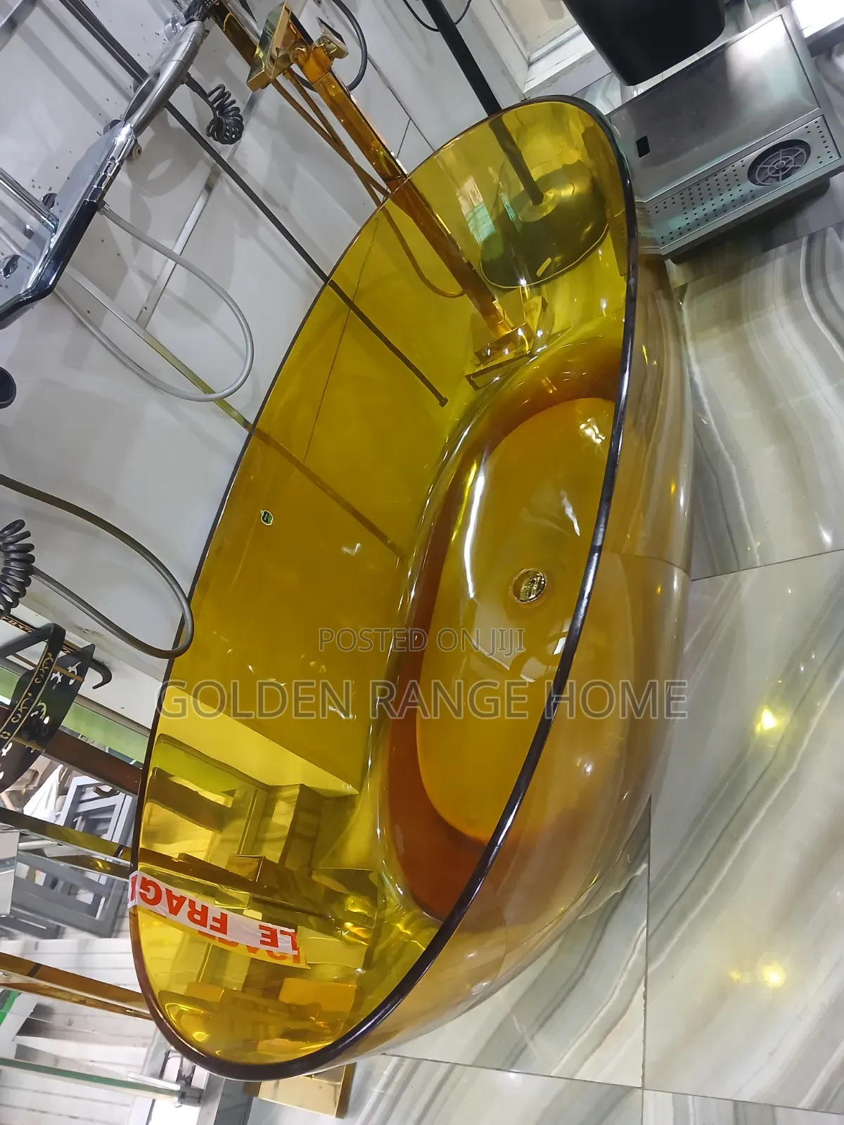 Gold Transparent Luxury Bathtub