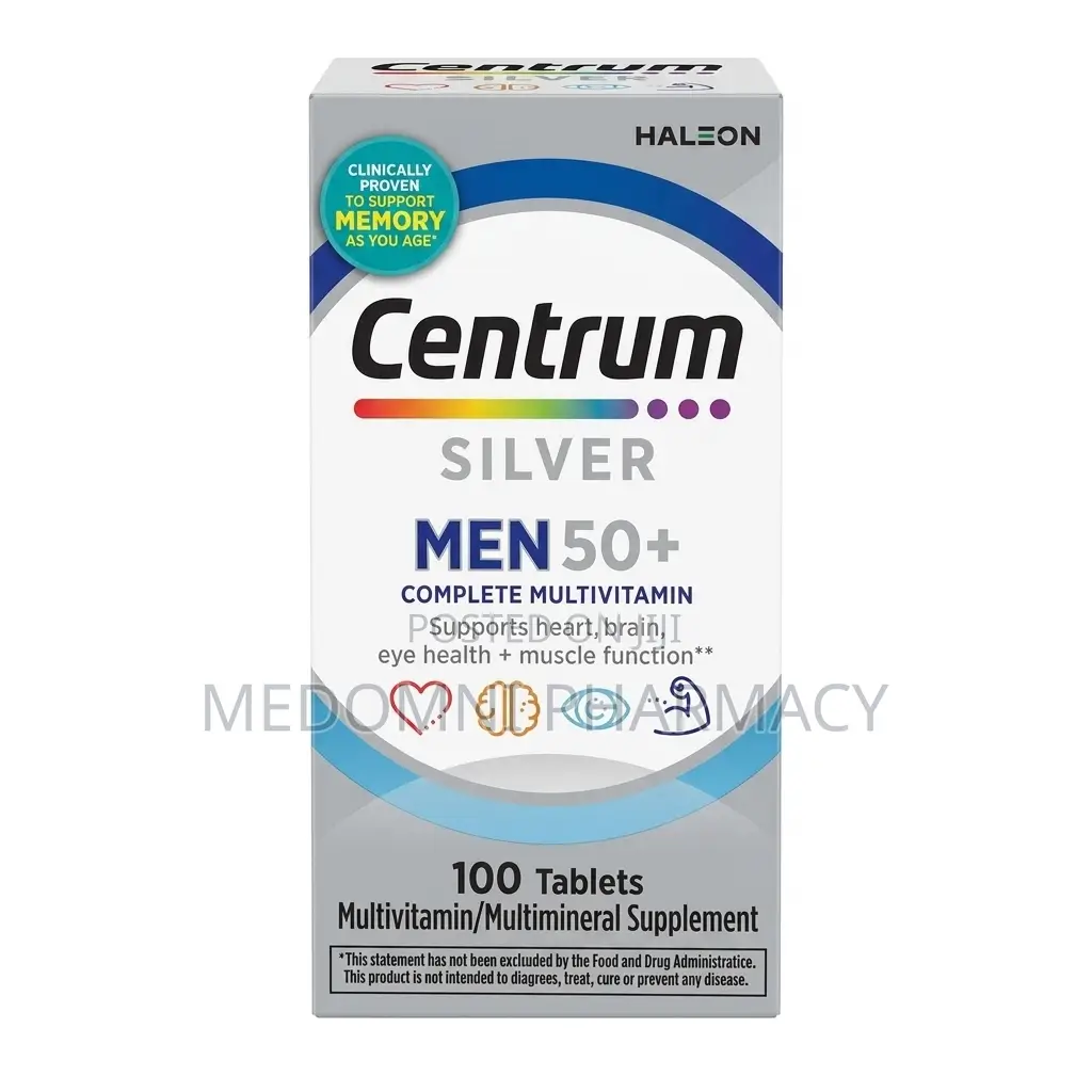 Centrum Silver Men 50+ Complete Multivitamin – 100 Tablets