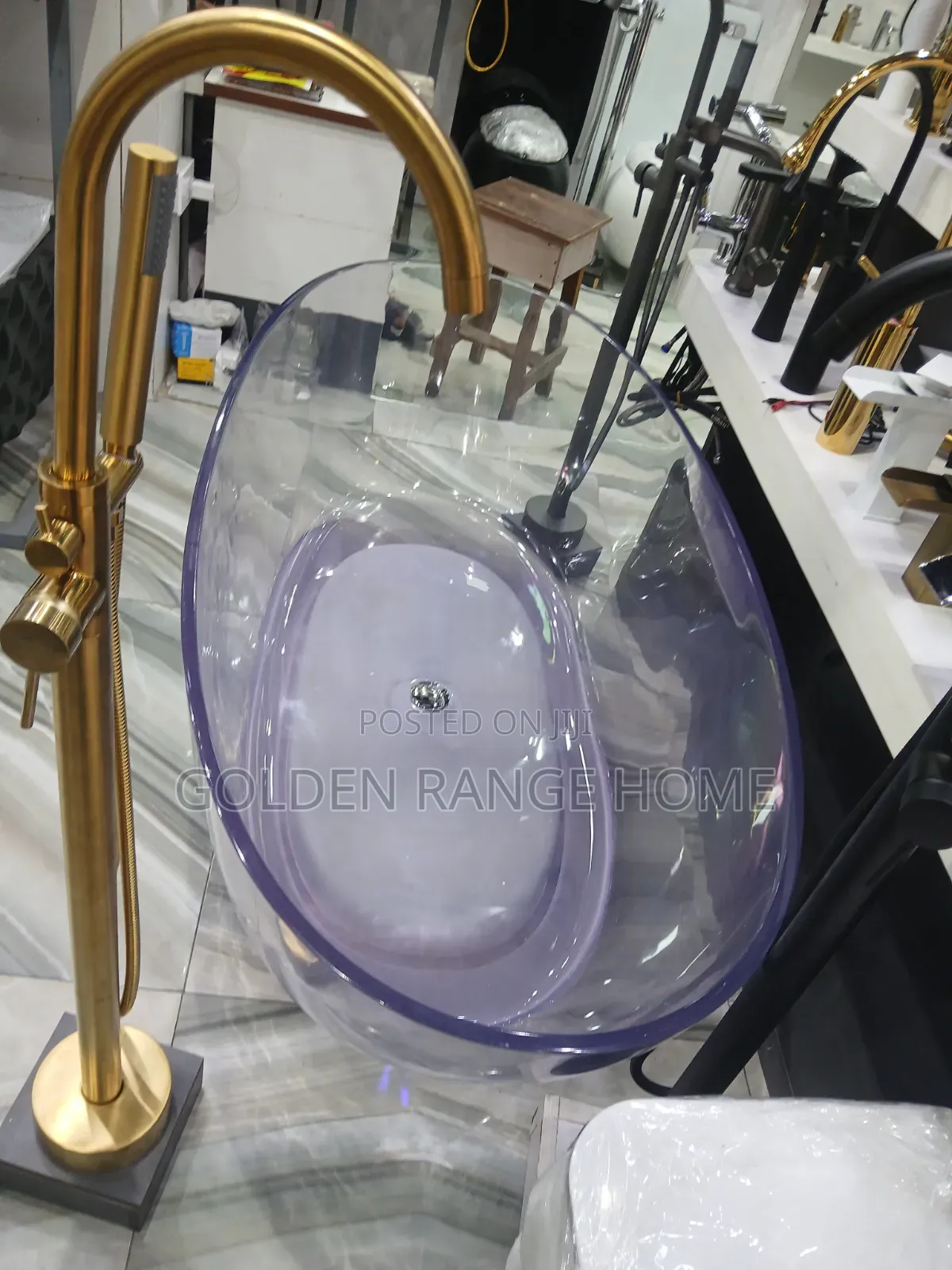 Transparent Luxury Free Standing Bathtub