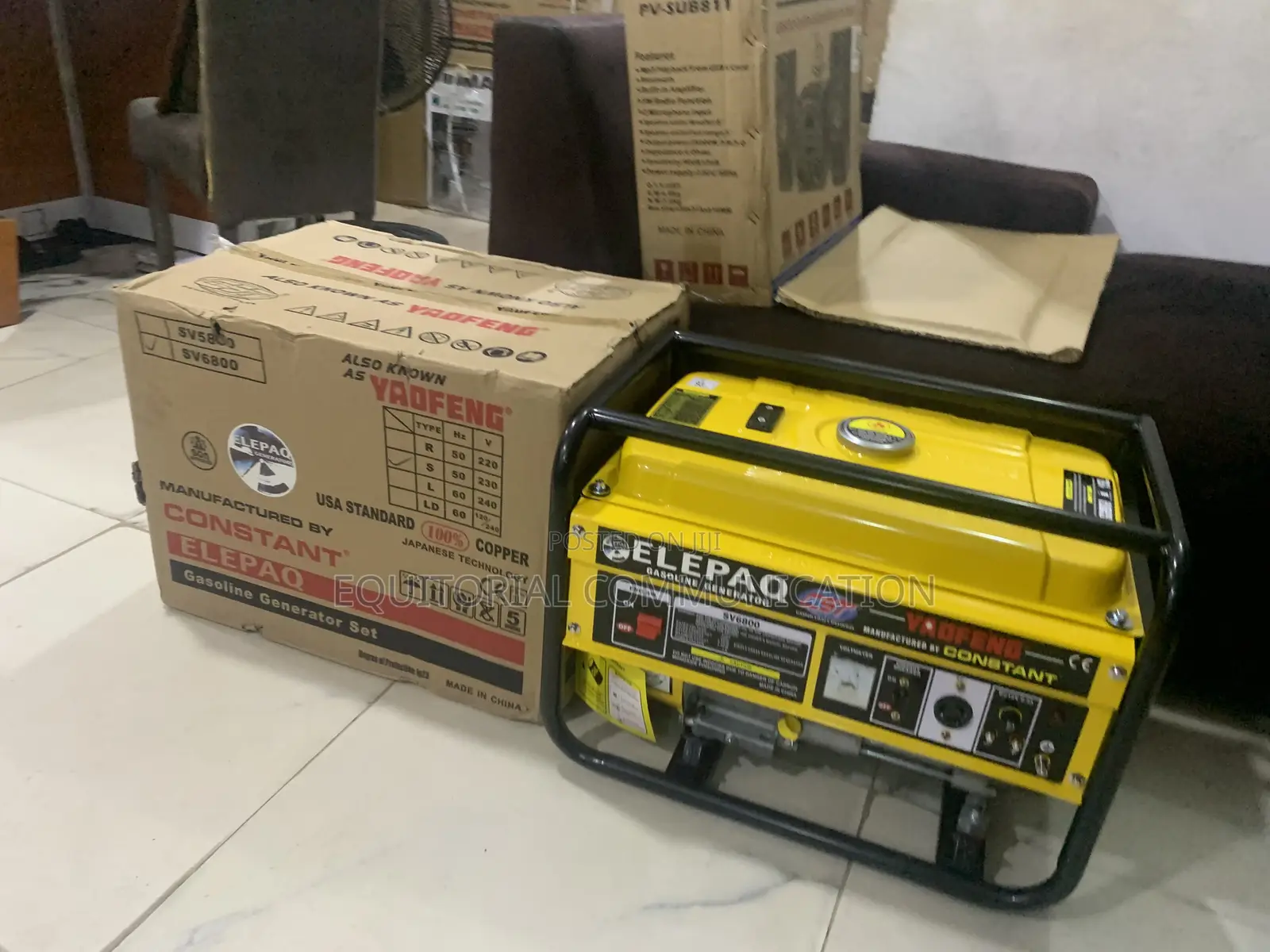 Elepaq SV6800 4.5kW Generator for Work and Home