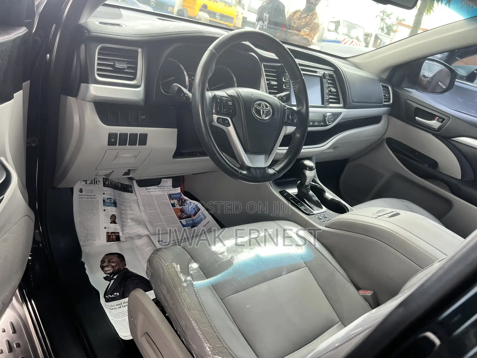 Toyota Highlander Limited V6 4x2 (3.5L 6cyl 6A) 2016 Black