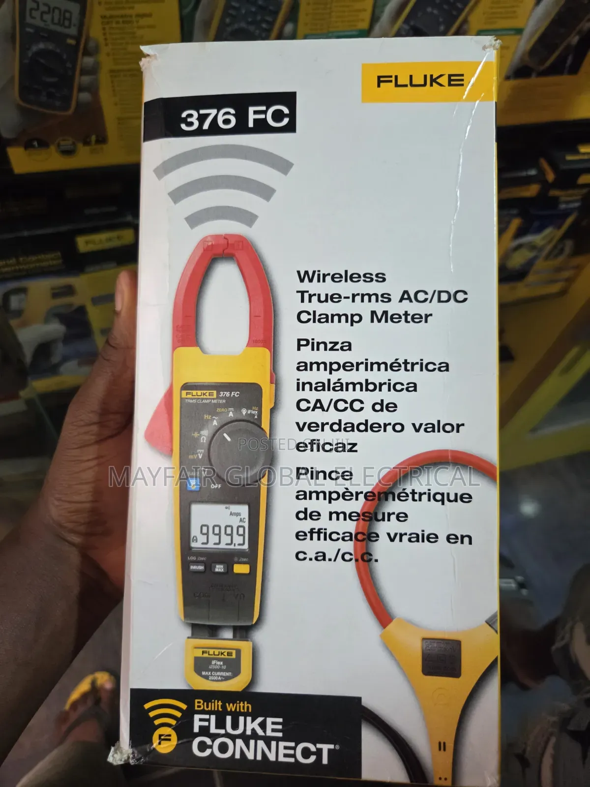 Fluke 376 FC Wireless True-RMS AC/DC Clamp Meter