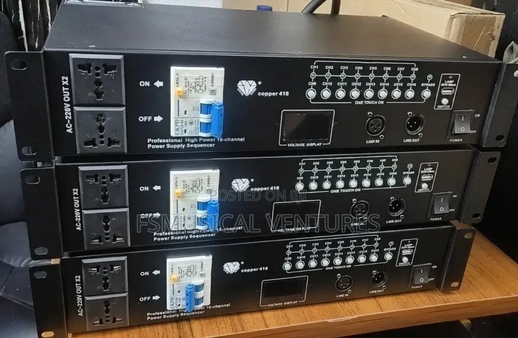 Copper 416 High Voltage Power Sequence Controller With 18 Output Plugs