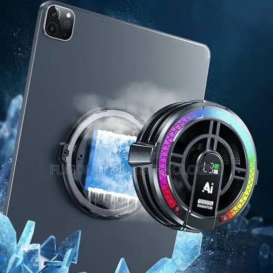 Tablet Cooler for iPad Cooling Fan With AI Smart RGB Magnetic
