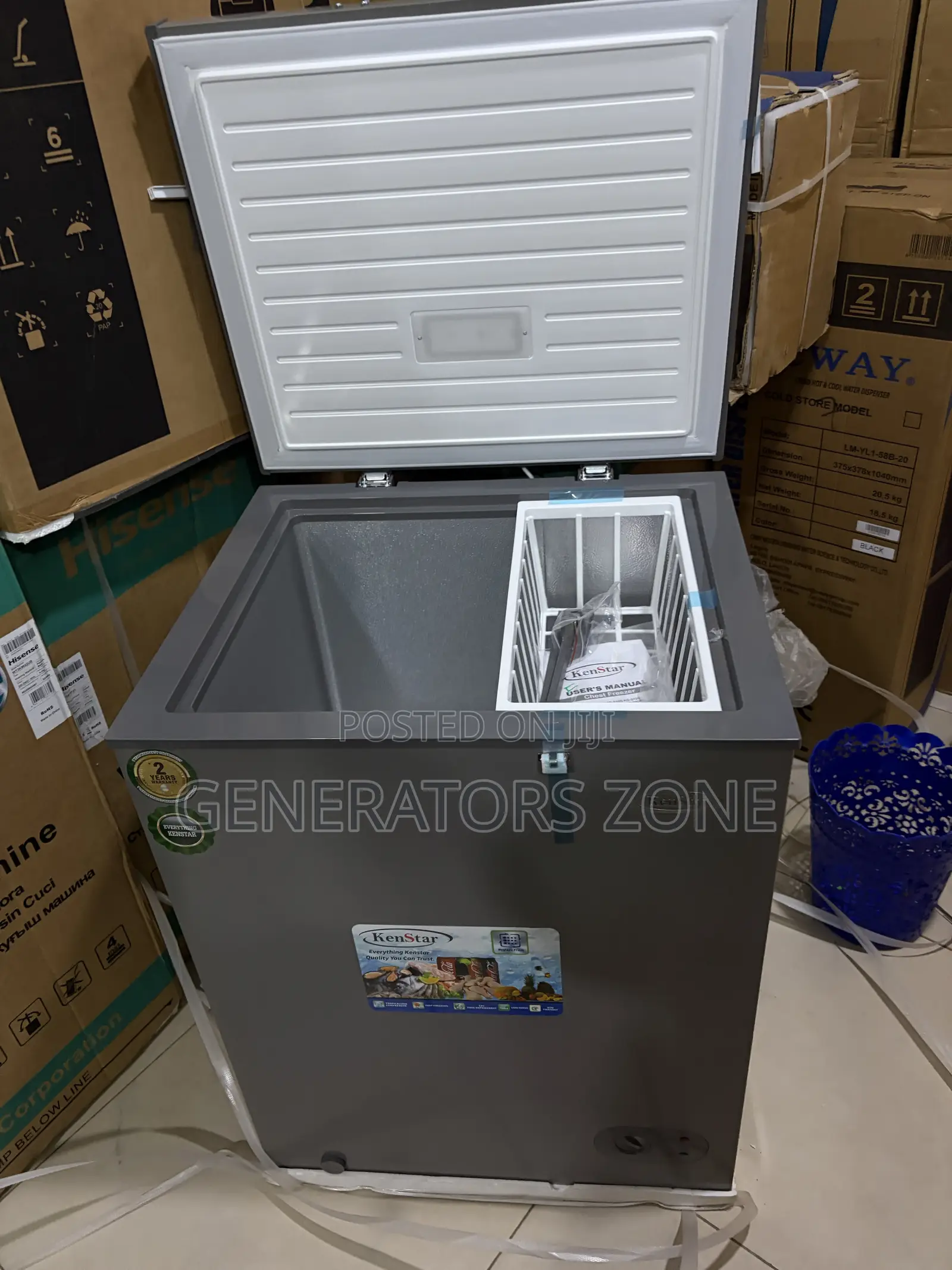 Kenstar KS-210S Chest Freezer With Removable Basket