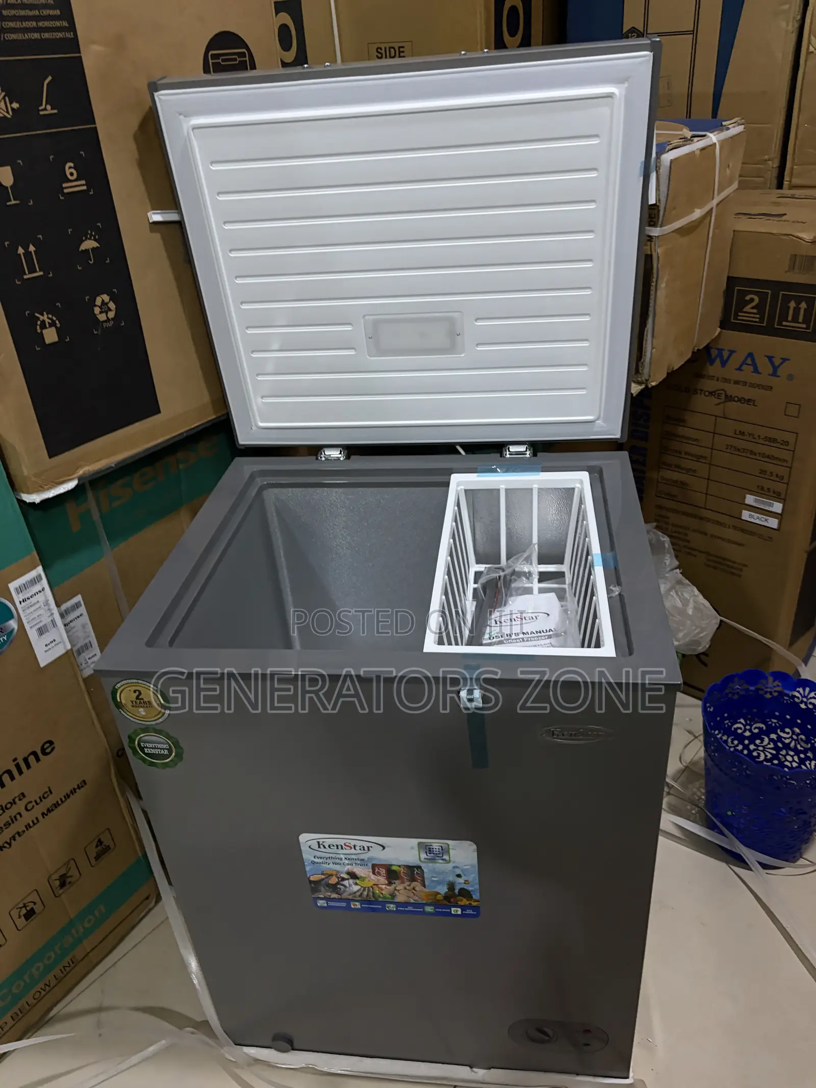 Kenstar KS-210S Chest Freezer With Removable Basket