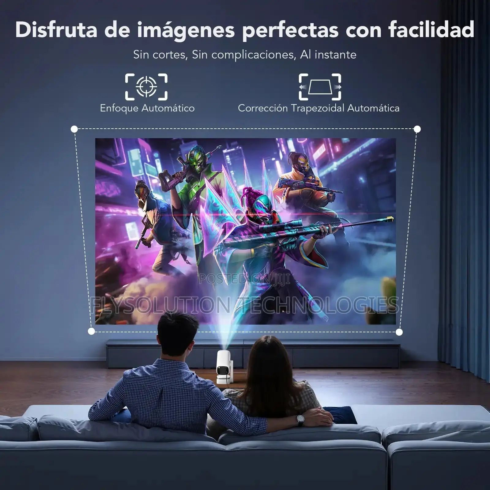 Smart Android Projector Amlogic Mini Beamer Video Hifi Sound