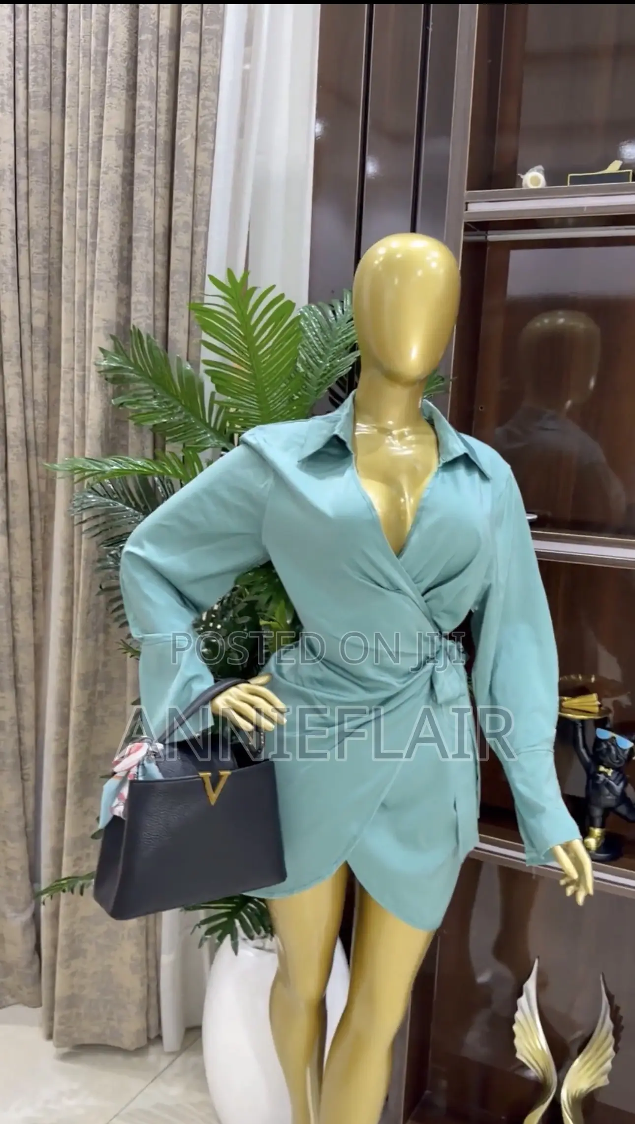 New With Tag Public Desire Aqua Wrap Dress -Size 14/16