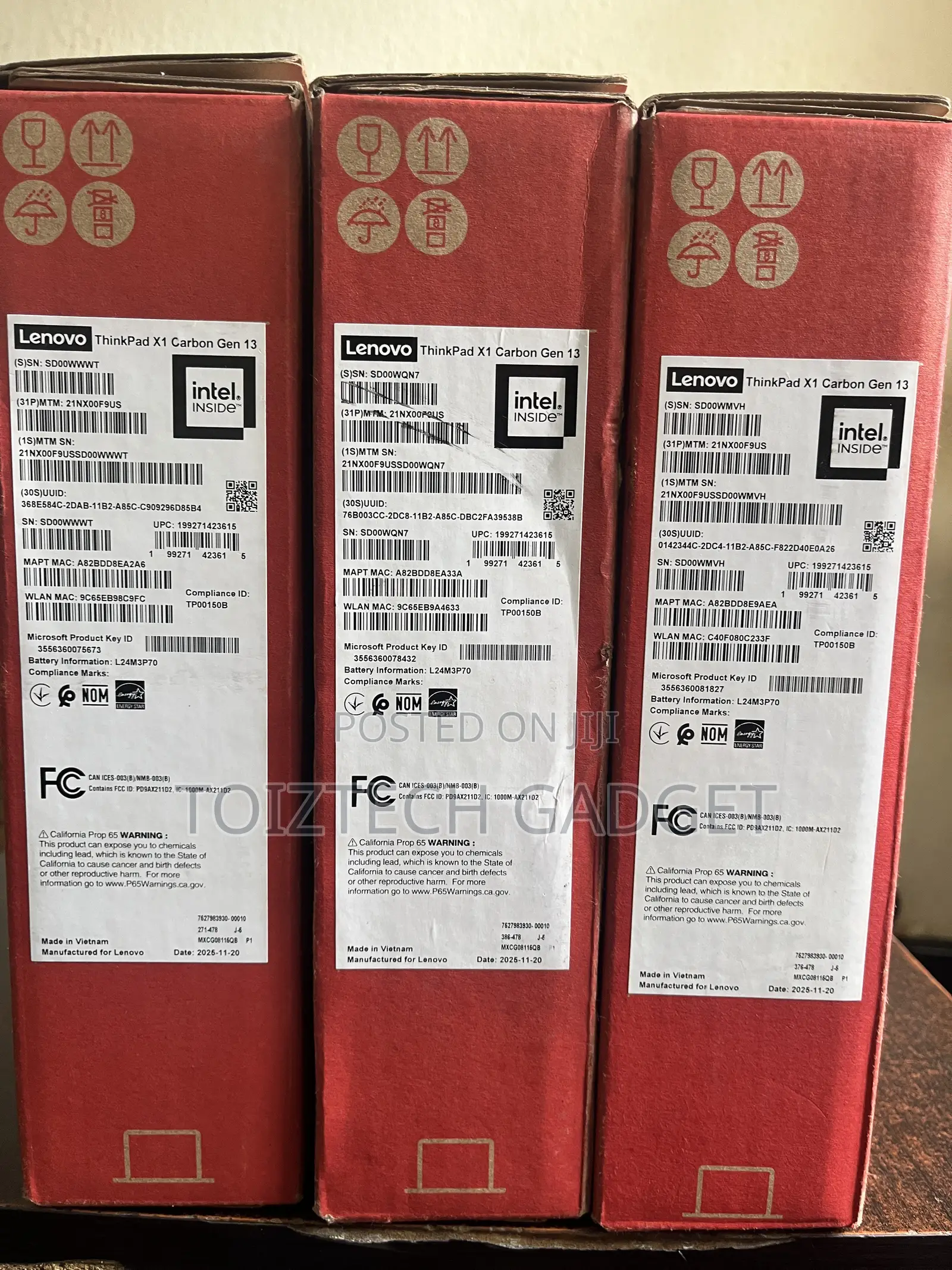 New Laptop Lenovo ThinkPad X1 Carbon 32GB Intel Core Ultra 7 SSD 512GB