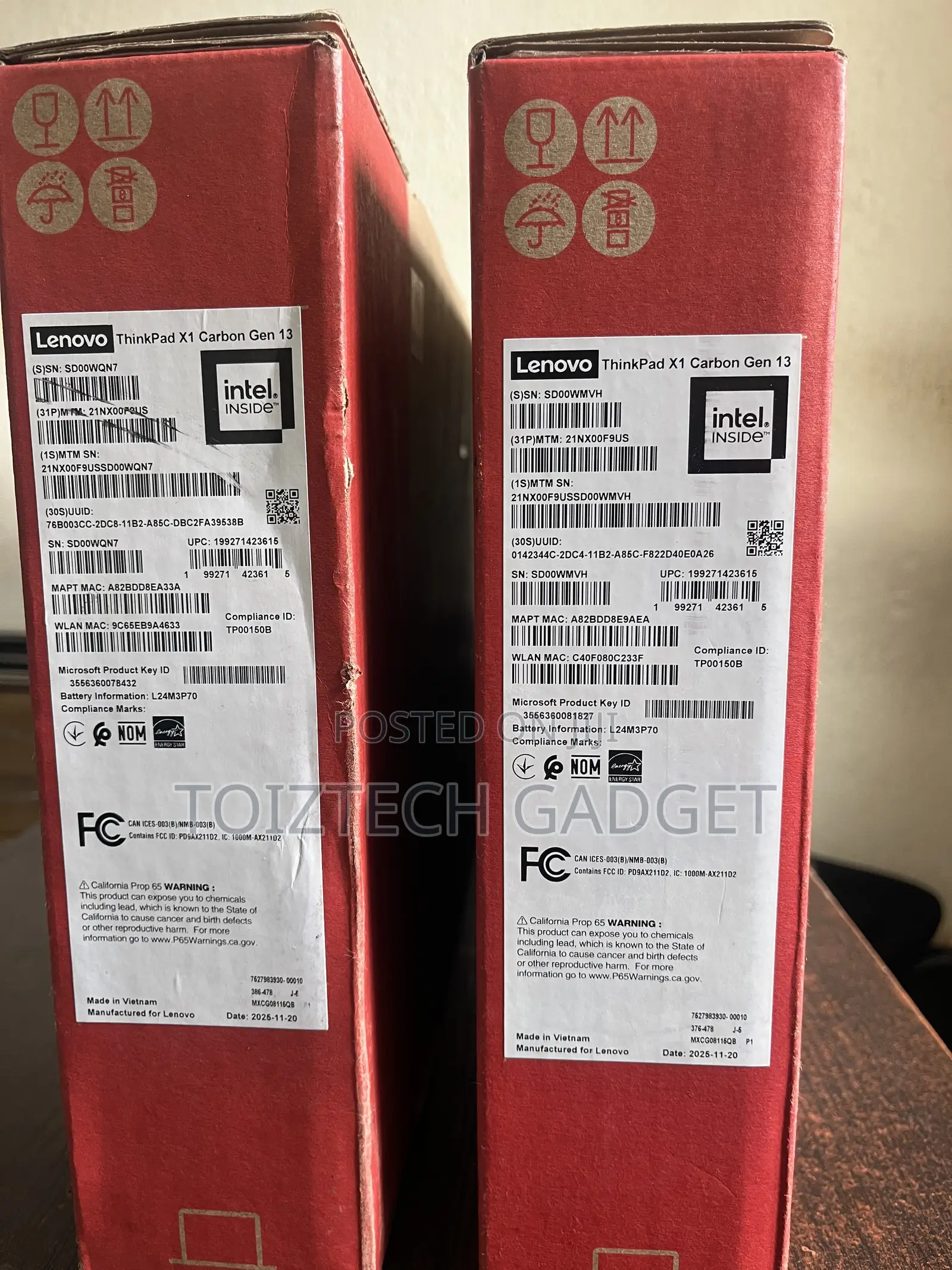 New Laptop Lenovo ThinkPad X1 Carbon 32GB Intel Core Ultra 7 SSD 512GB