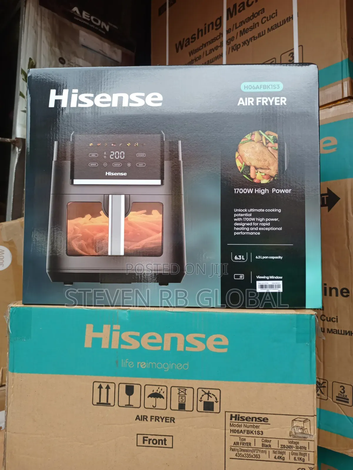 Hisense 6.3l Digital Air Fryer | H06afbk1s3