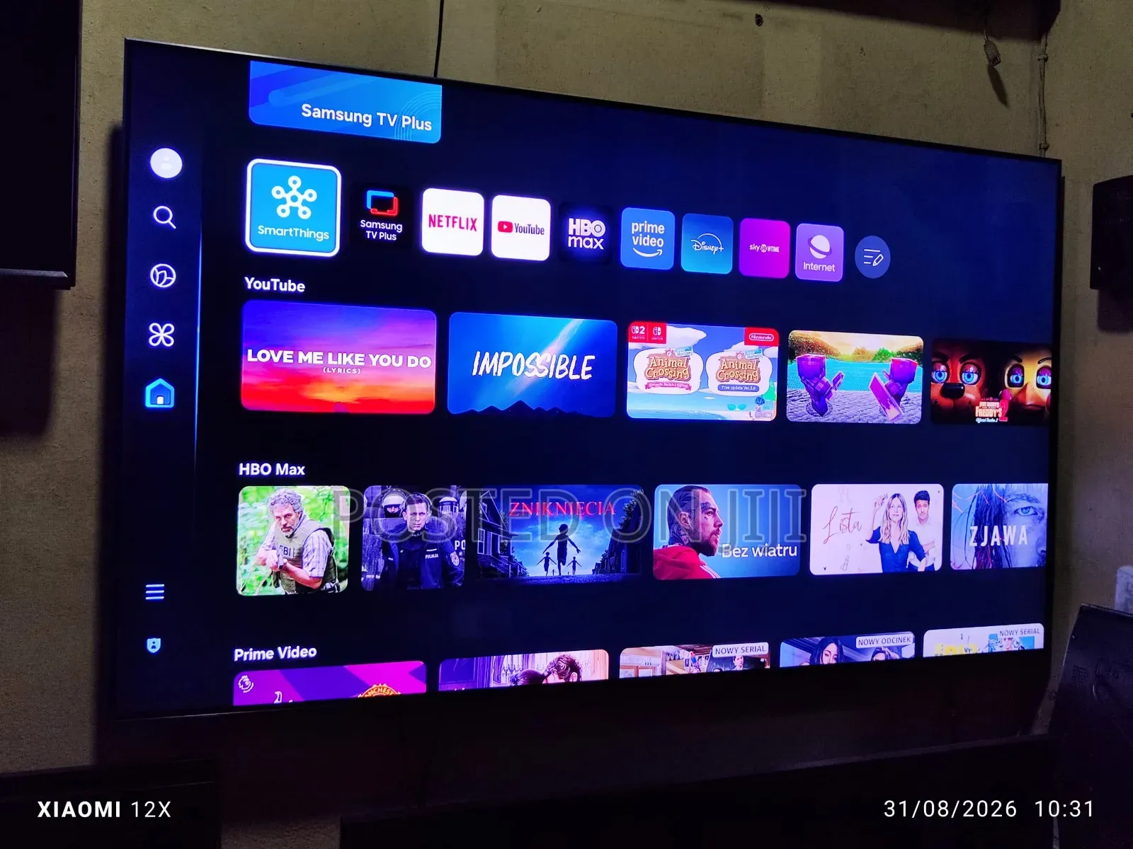 Boxed 65" Samsung Qled Q80c 120hz Bezel-Less Screen Gaming Smart TV