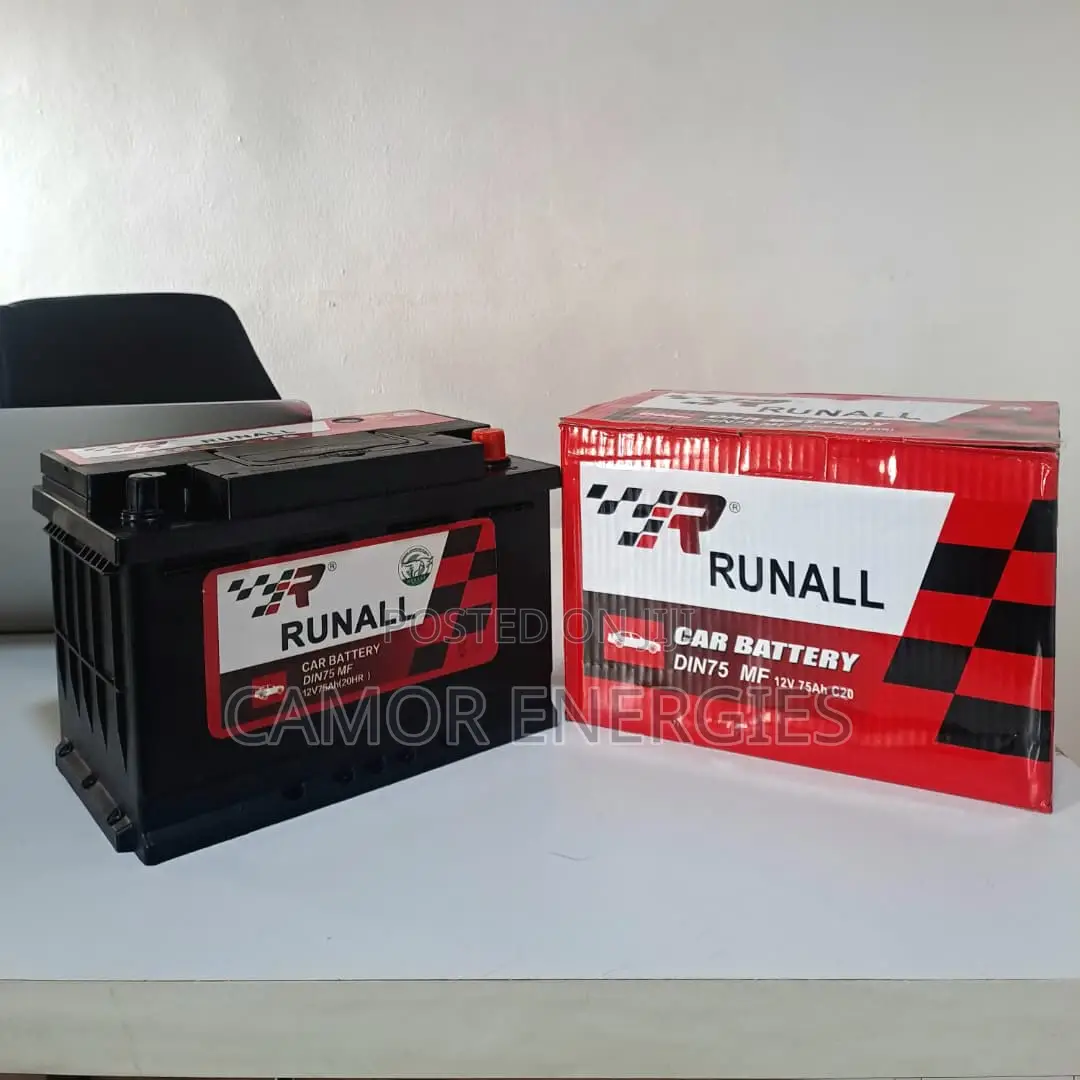 Runall 75ah Car Battery for Toyota Camry, Corolla, Honda, Lexus