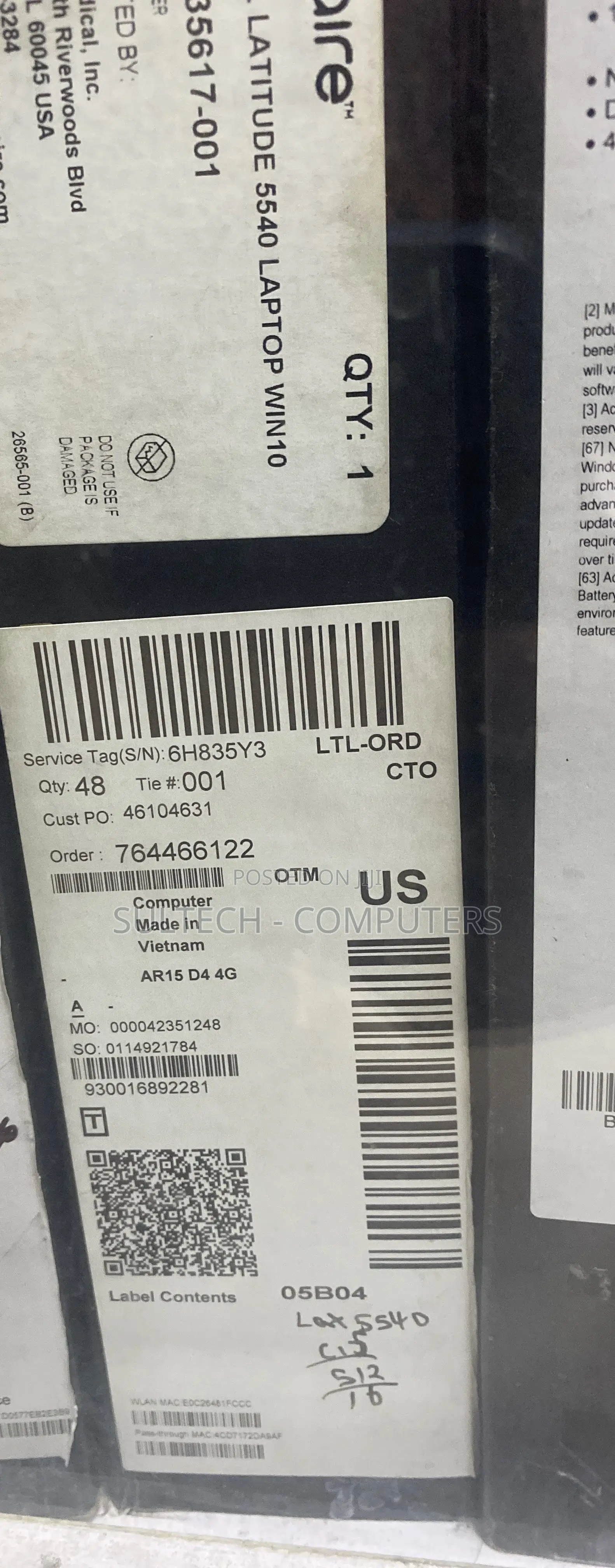 New Laptop Dell Latitude 5540 16GB Intel Core i5 SSD 512GB