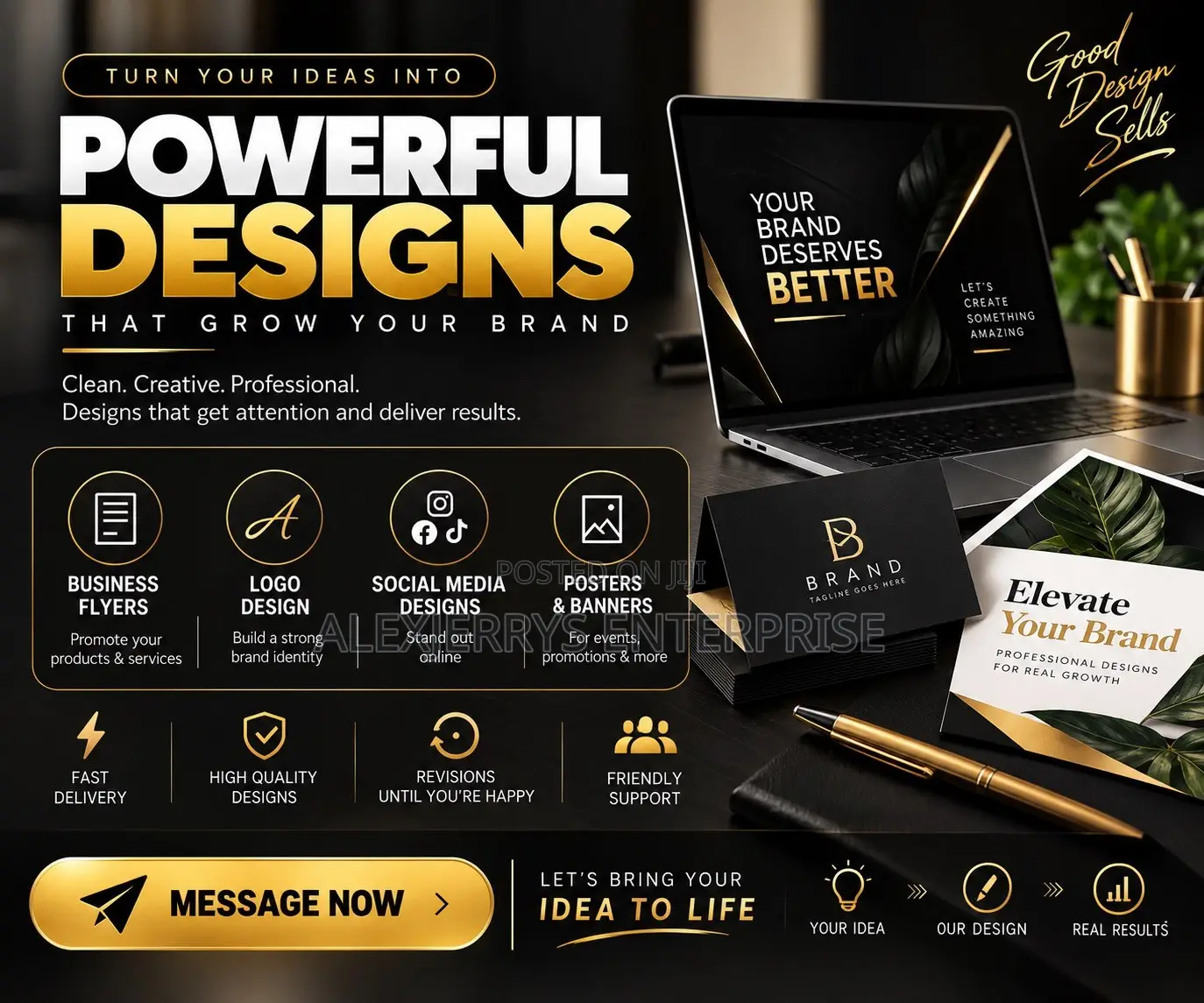 Professional Flyer Logo Design | Business Branding