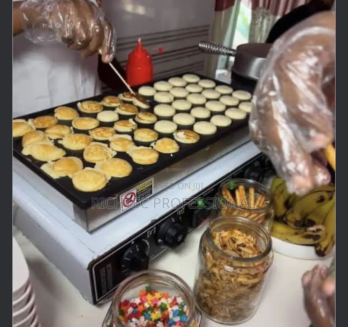 Quality Commercial Electric Mini Pancake Maker / Poffertjes Machine