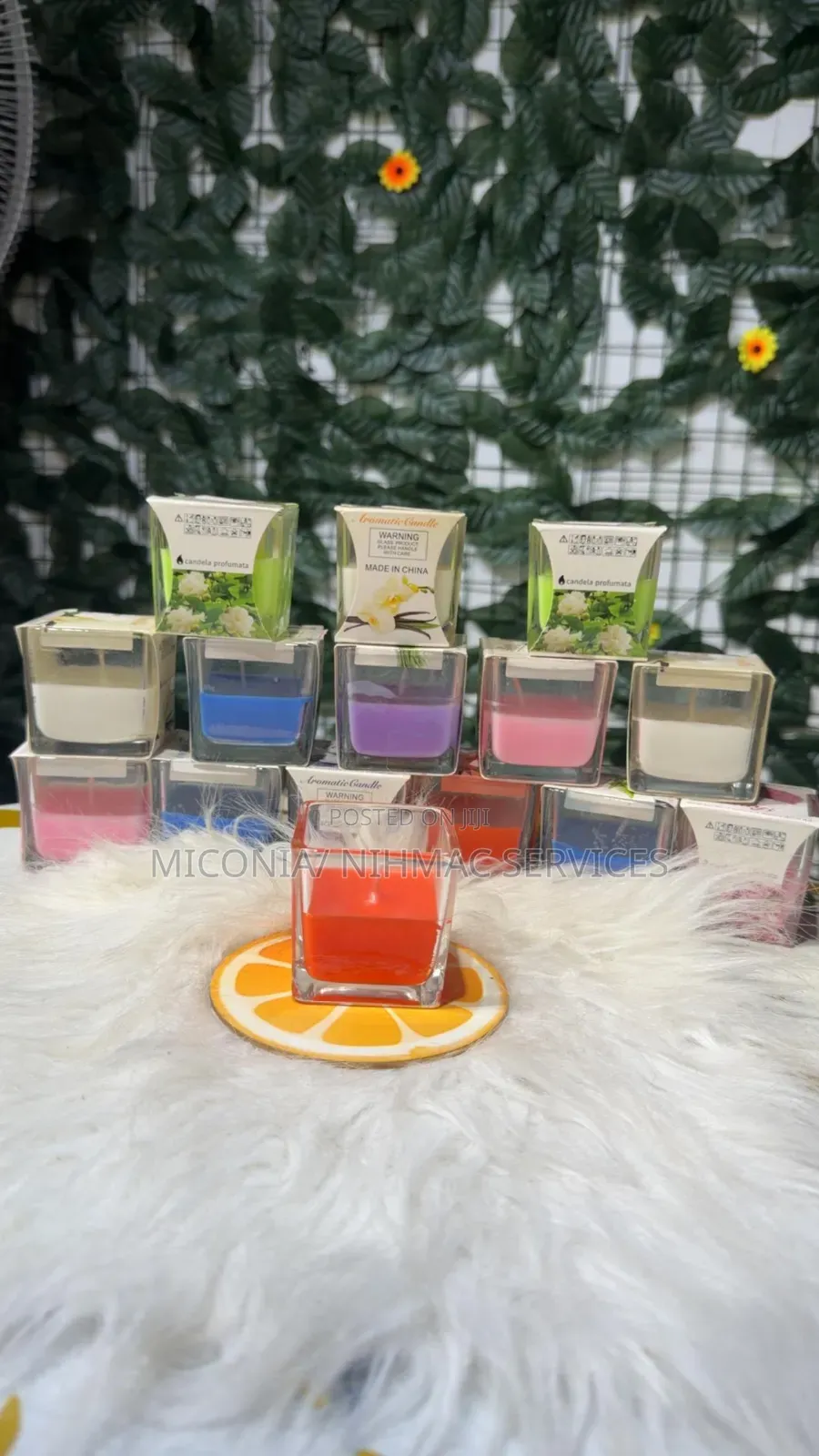 Fragrance Candle (Jasmine, Rose, Strawberry, Vanilla, Lavender Etc).