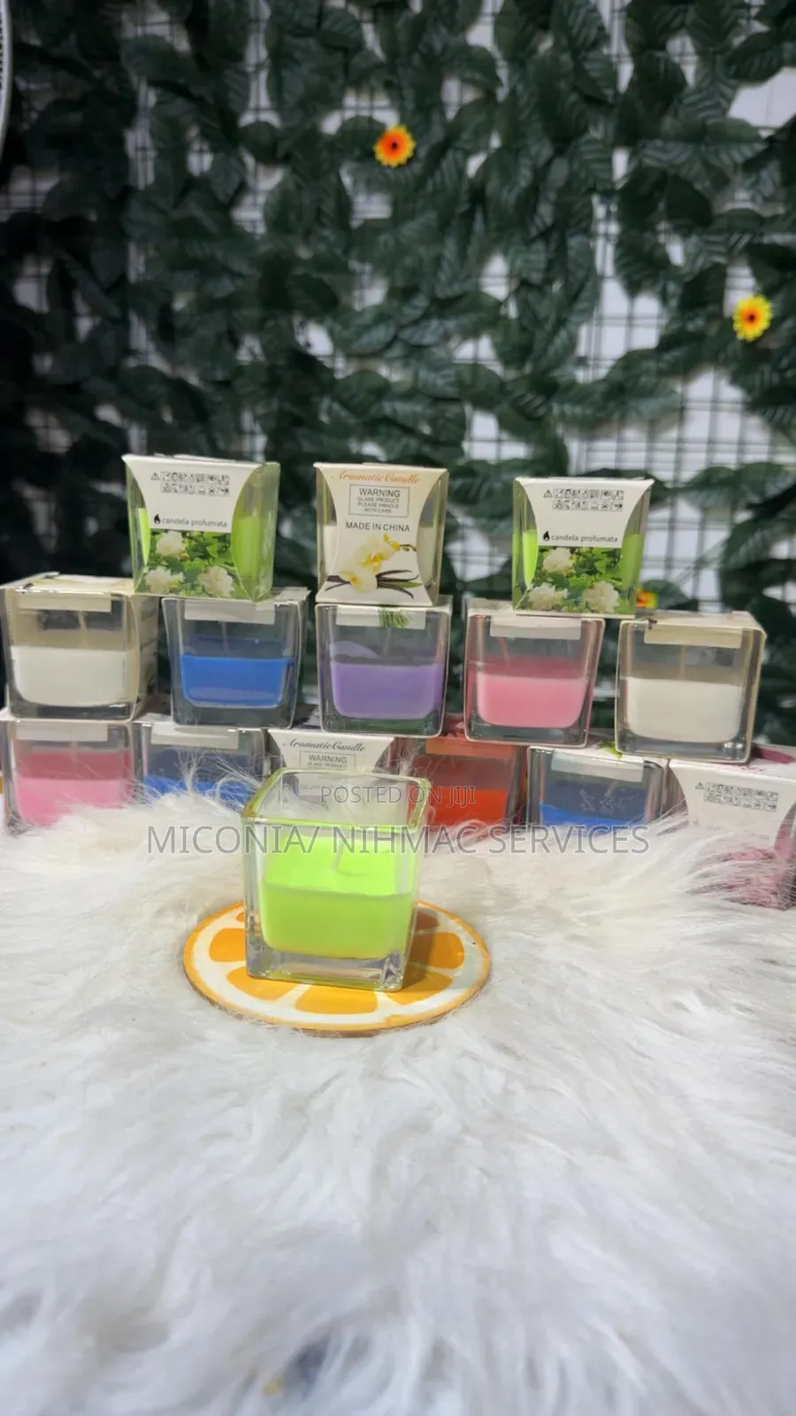 Fragrance Candle (Jasmine, Rose, Strawberry, Vanilla, Lavender Etc).