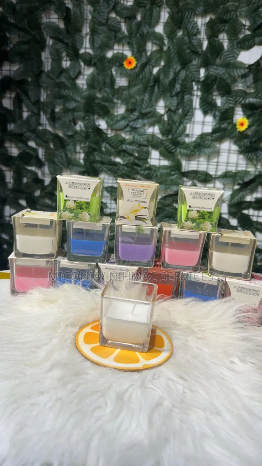 Fragrance Candle (Jasmine, Rose, Strawberry, Vanilla, Lavender Etc).