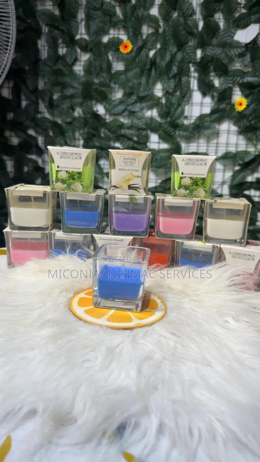 Fragrance Candle (Jasmine, Rose, Strawberry, Vanilla, Lavender Etc).