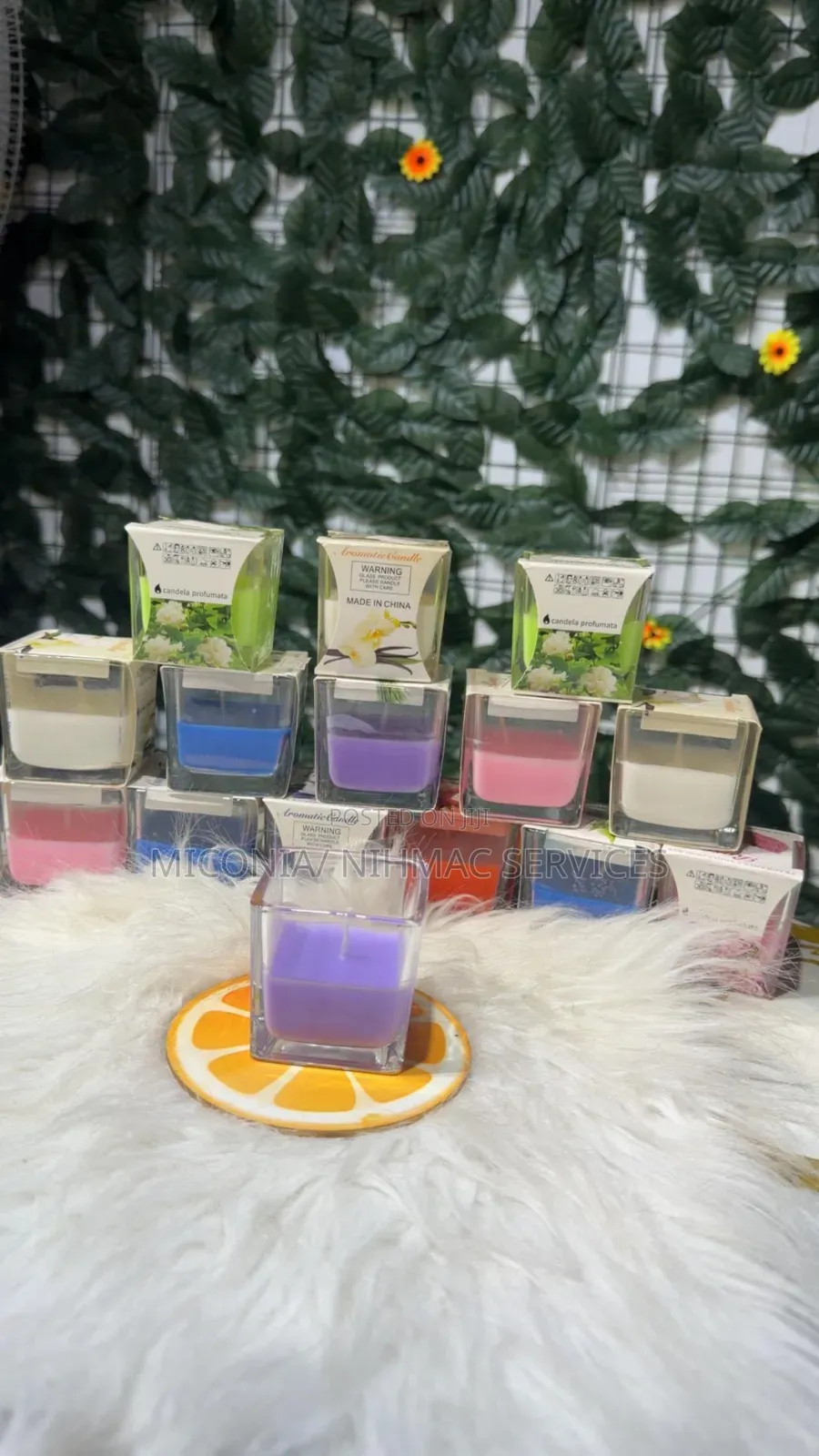 Fragrance Candle (Jasmine, Rose, Strawberry, Vanilla, Lavender Etc).