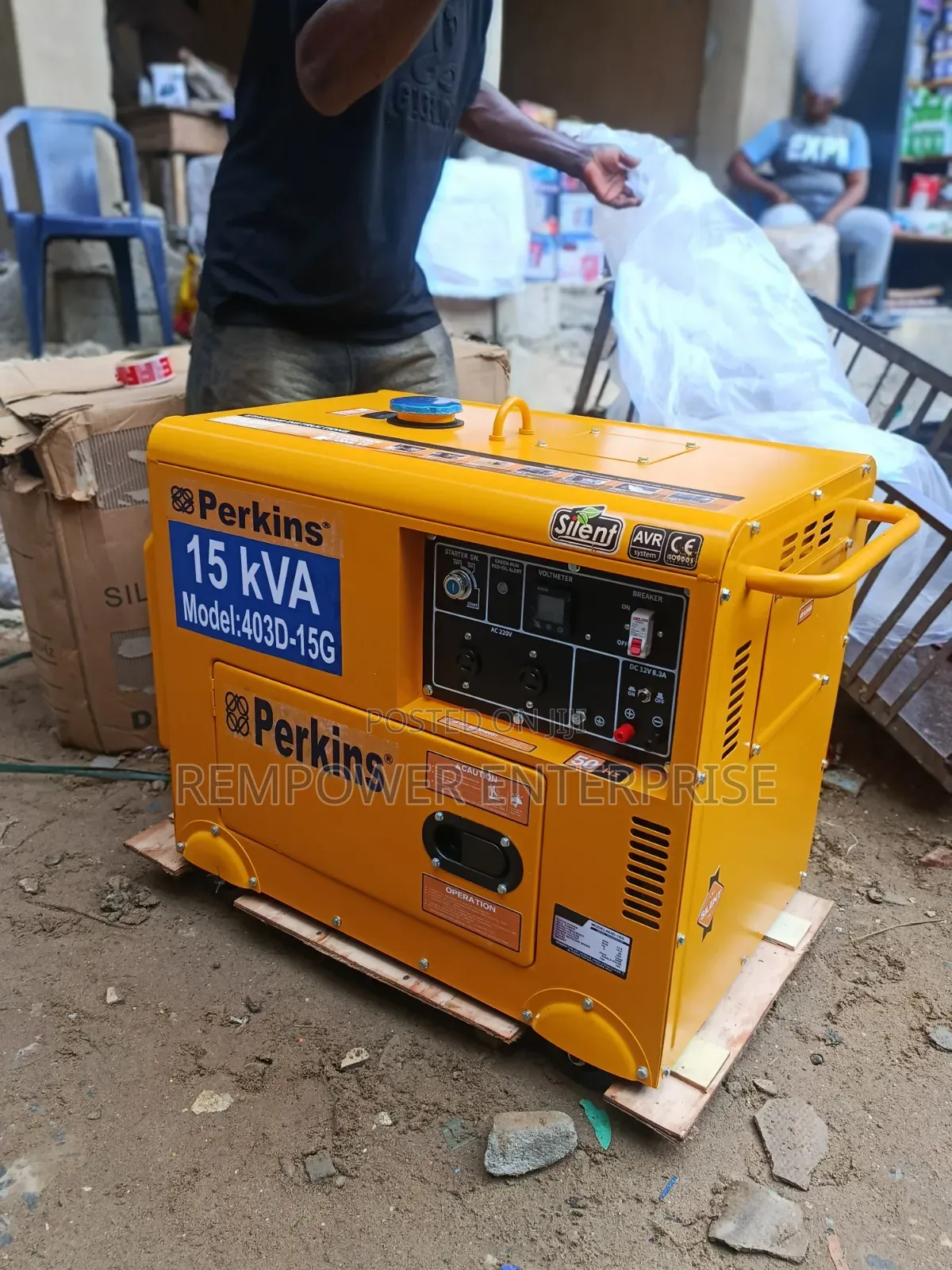+ Perkins 15kva Soundproof