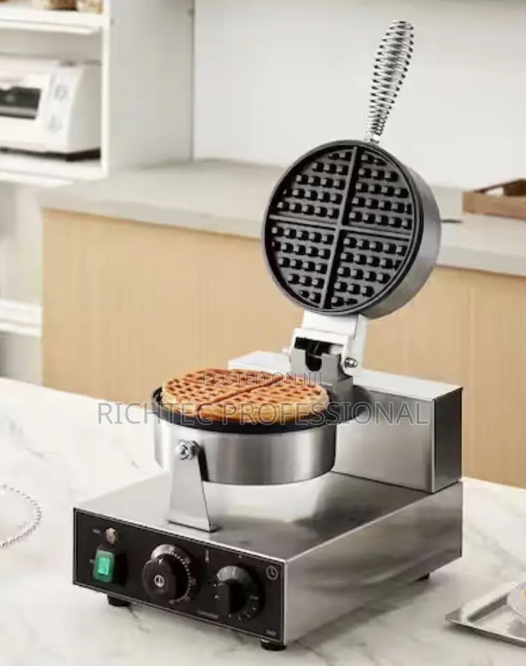 Quality Commercial Electric Round Belgian Waffle Maker