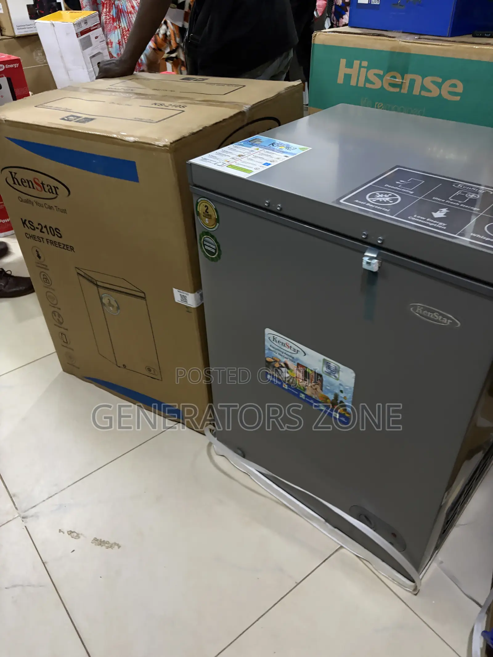 Kenstar 142L Chest Freezer Black KS-210S