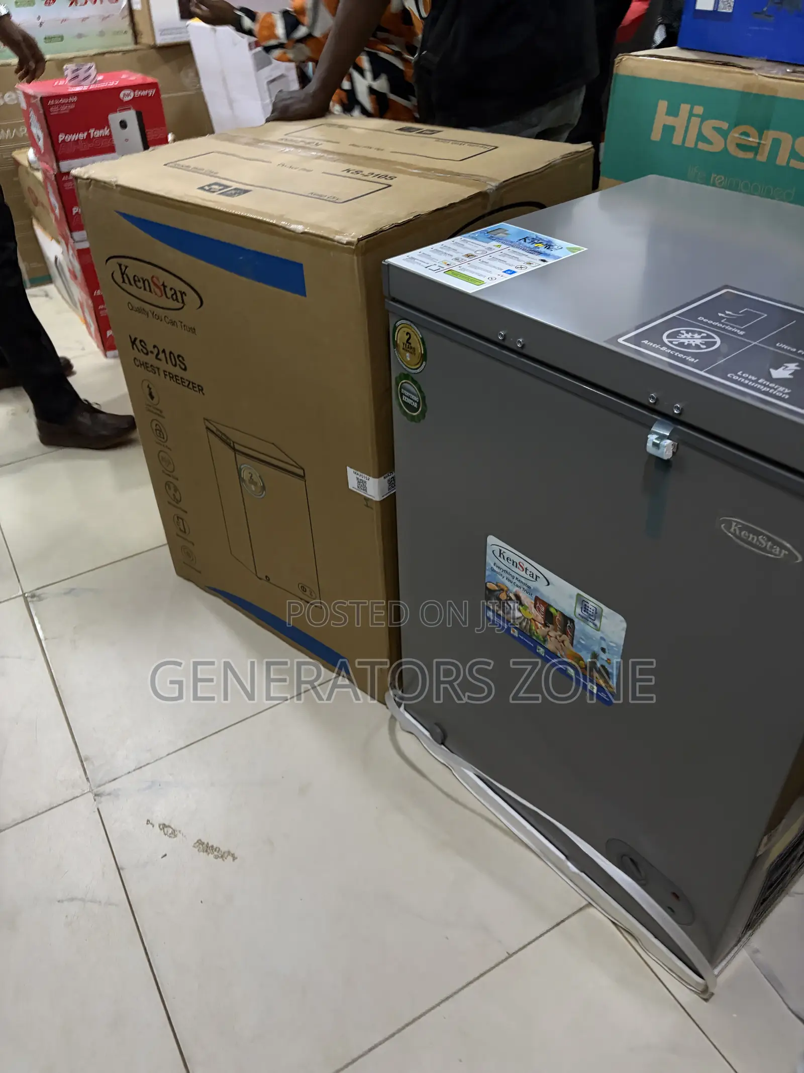 Kenstar 142L Chest Freezer Black KS-210S